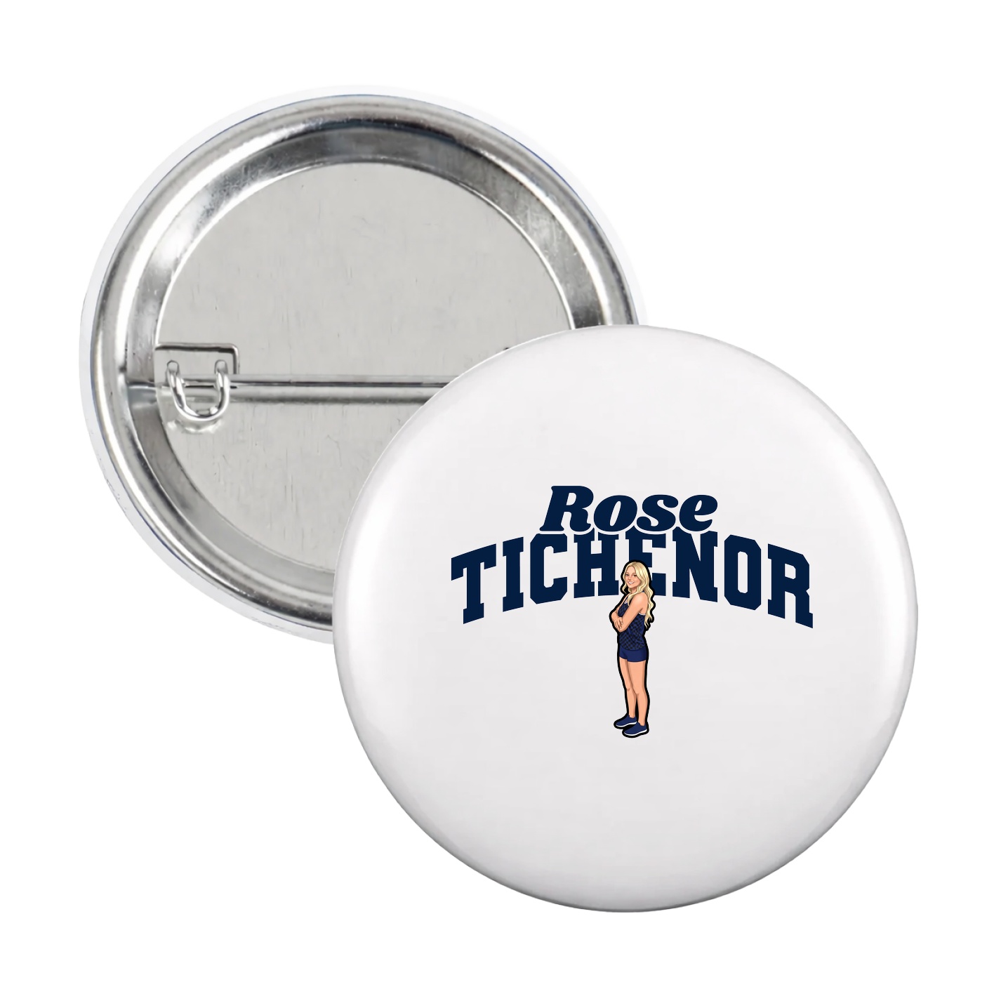 Game Day Button — Signature Arch in White
