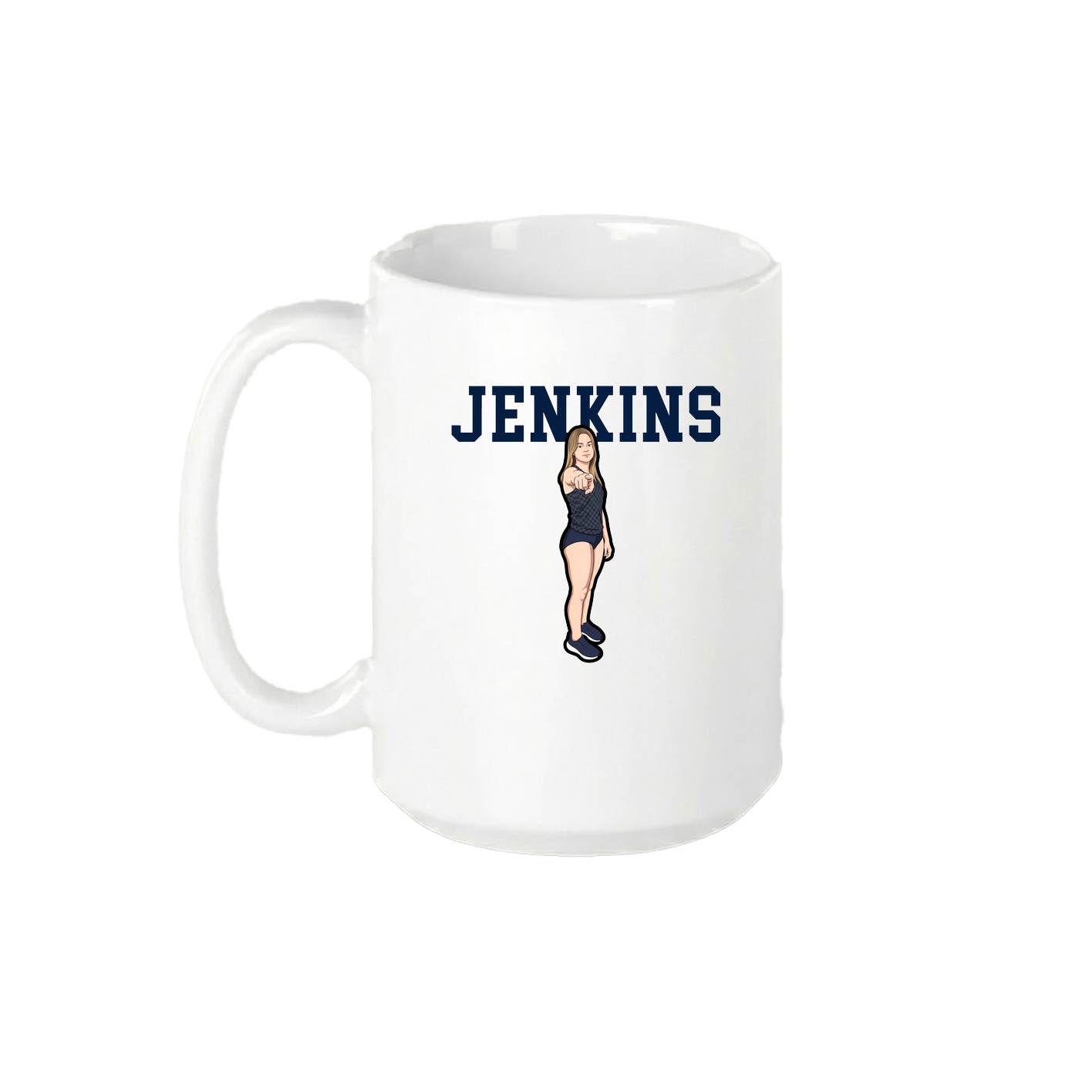 15oz Coffee Mug — Shirsey in White