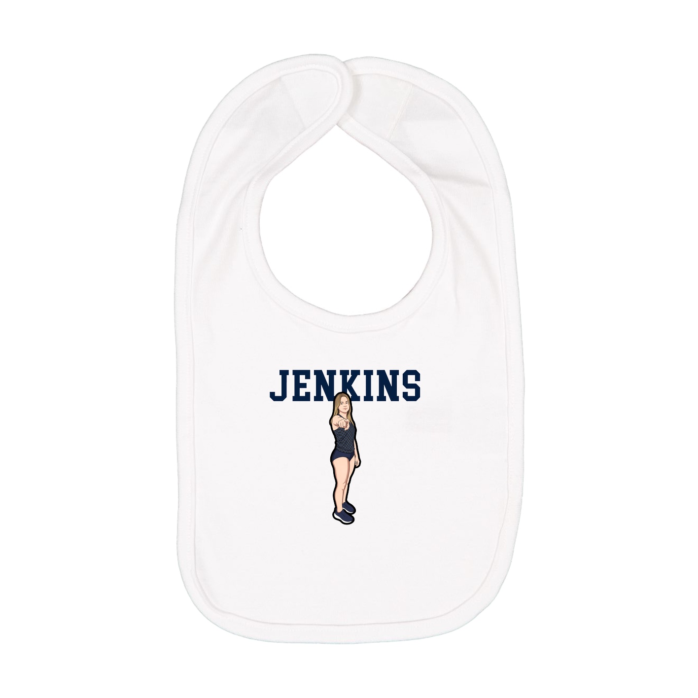 Infant Bib — Shirsey in White