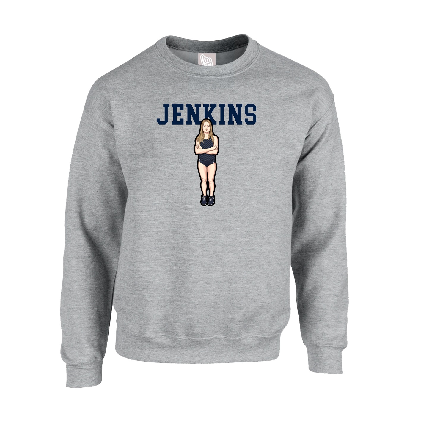 Fleece Crew — Shirsey in Grey