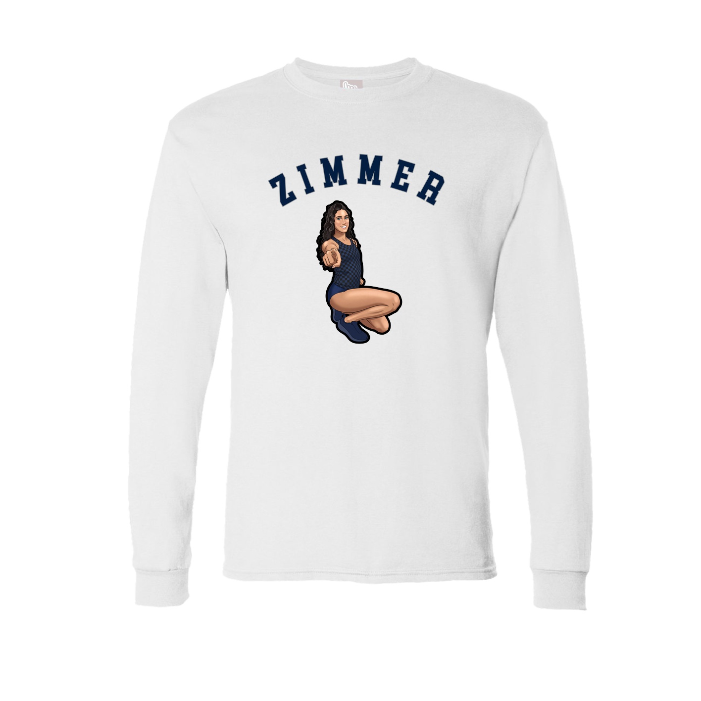 Long Sleeve Tee — Shirsey Arch in White
