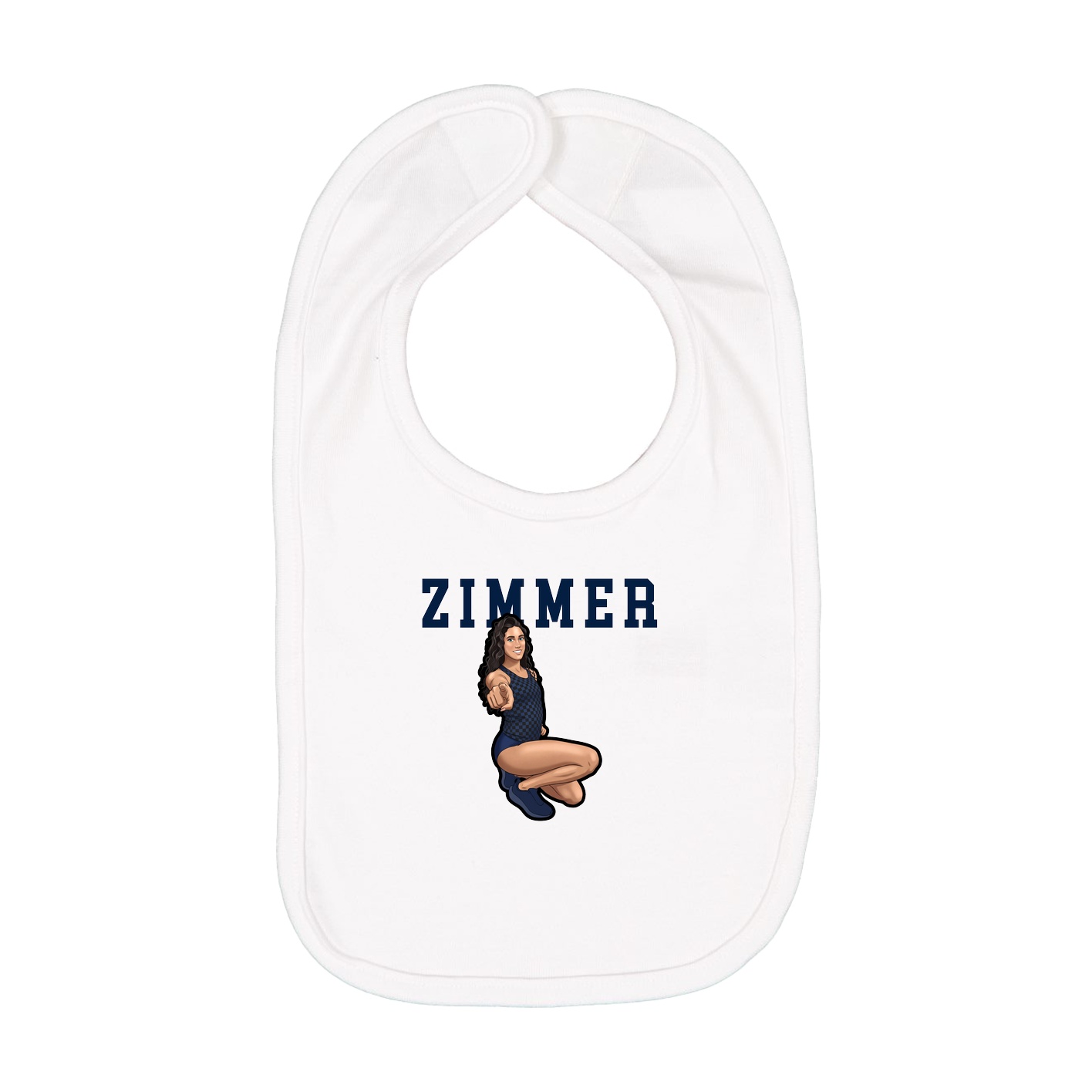 Infant Bib — Shirsey in White