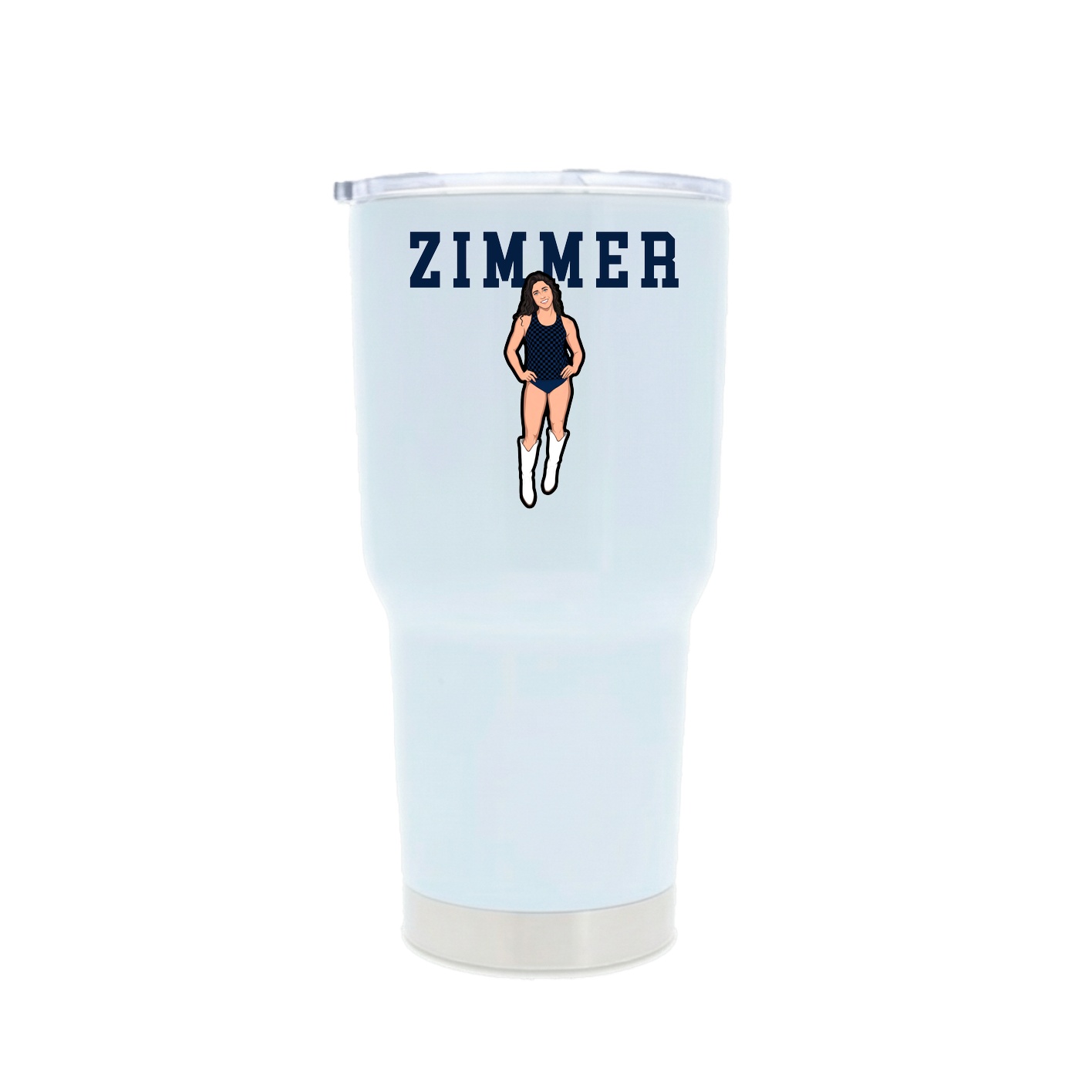 30oz Stainless Steel Tumbler — Shirsey in White
