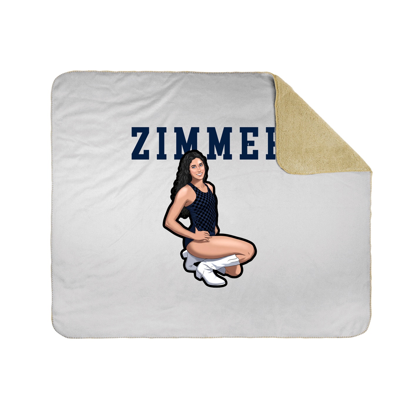 Throw Blanket — Shirsey in White