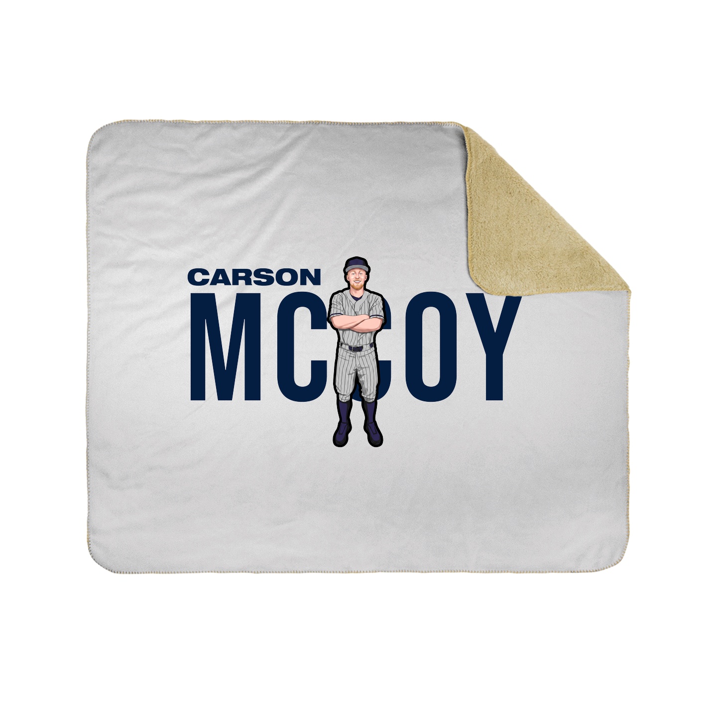 Throw Blanket — Player Name in White