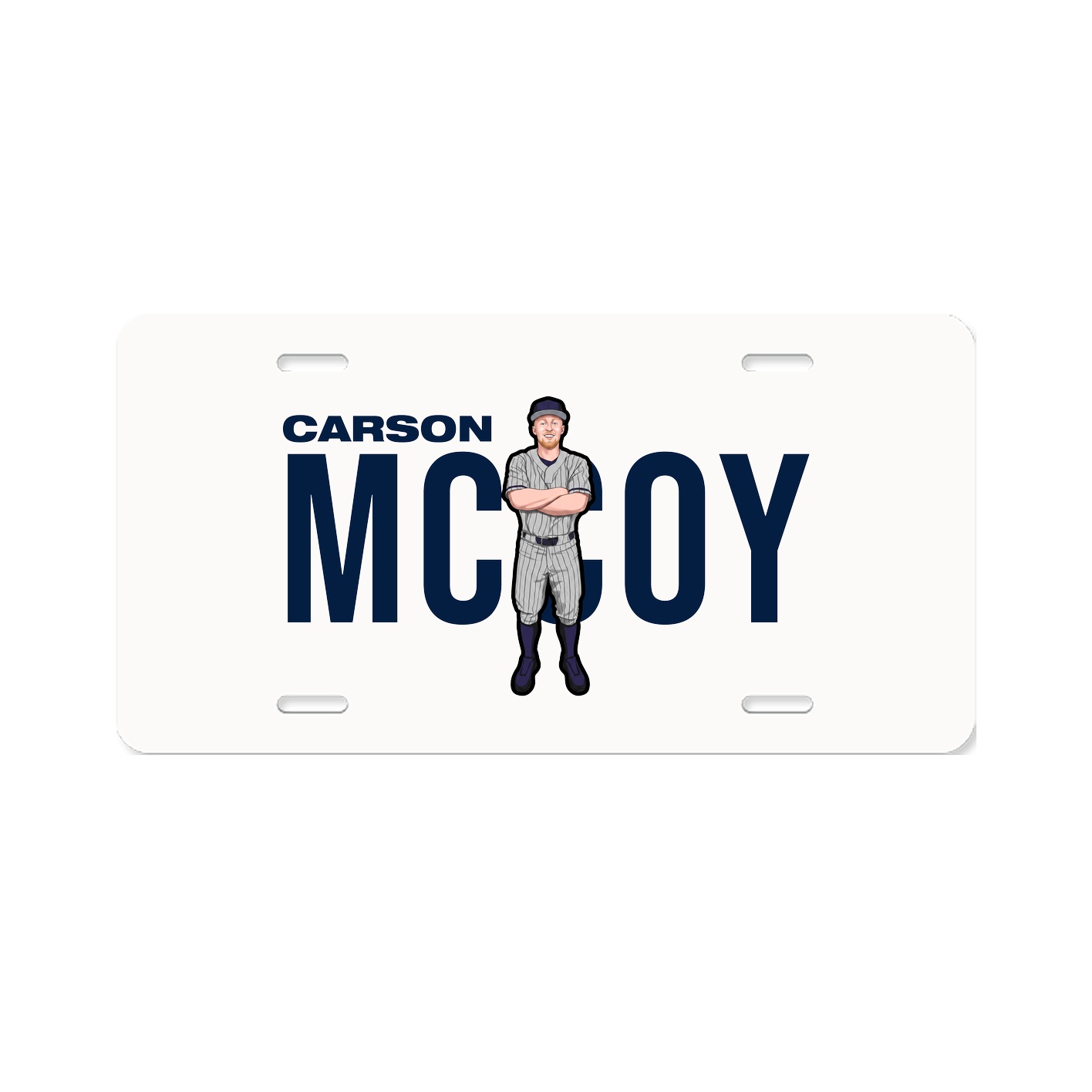 License Plate — Player Name in Classic