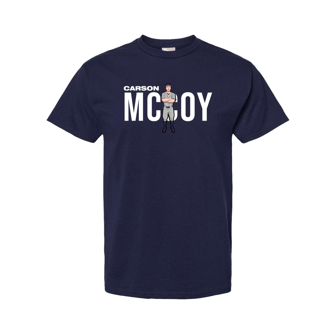 Youth Tee — Player Name in Navy