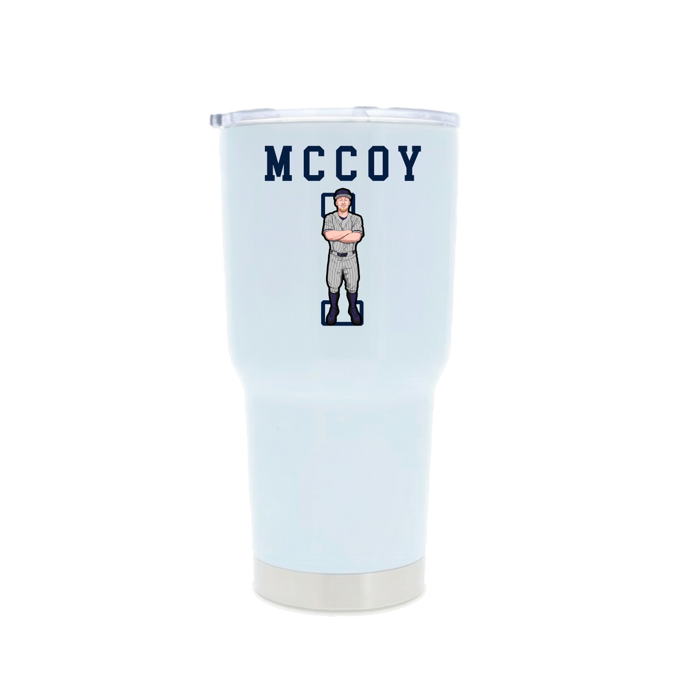 30oz Stainless Steel Tumbler — Shirsey in White