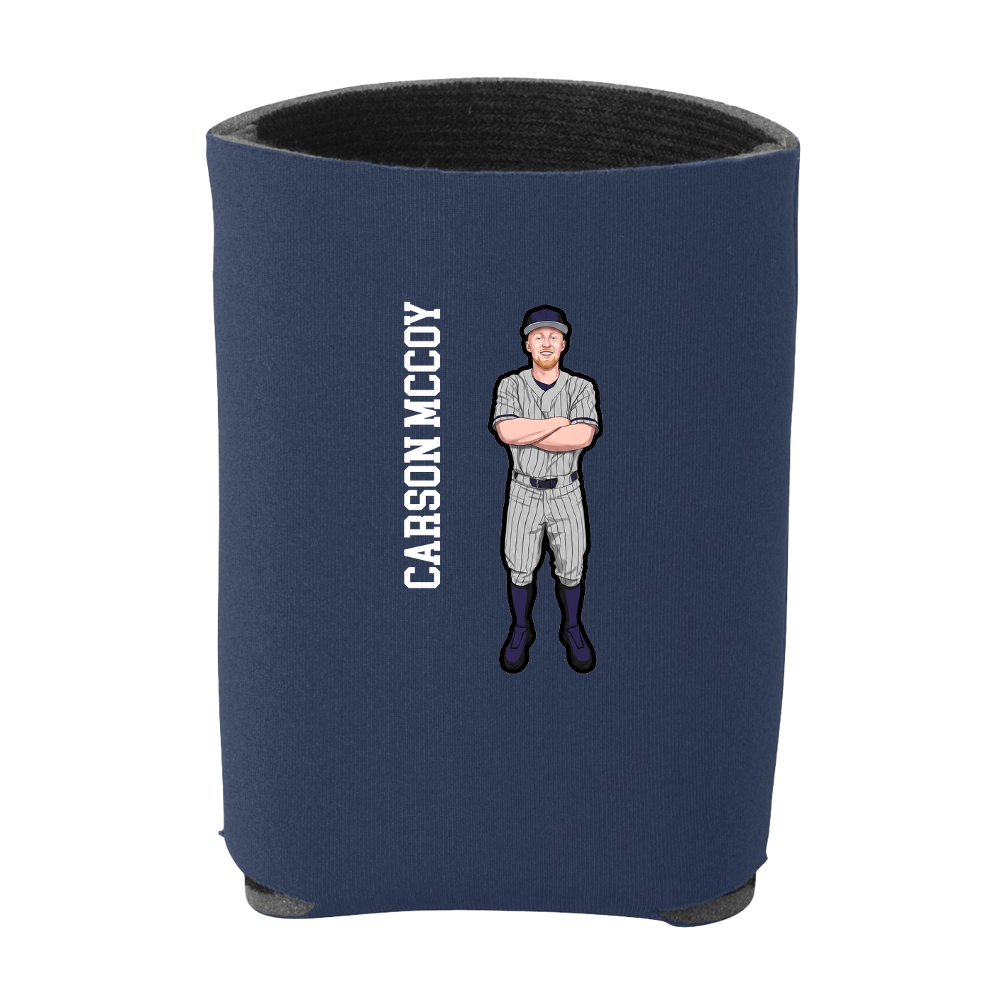 Can Holder — Name Vertical in Navy