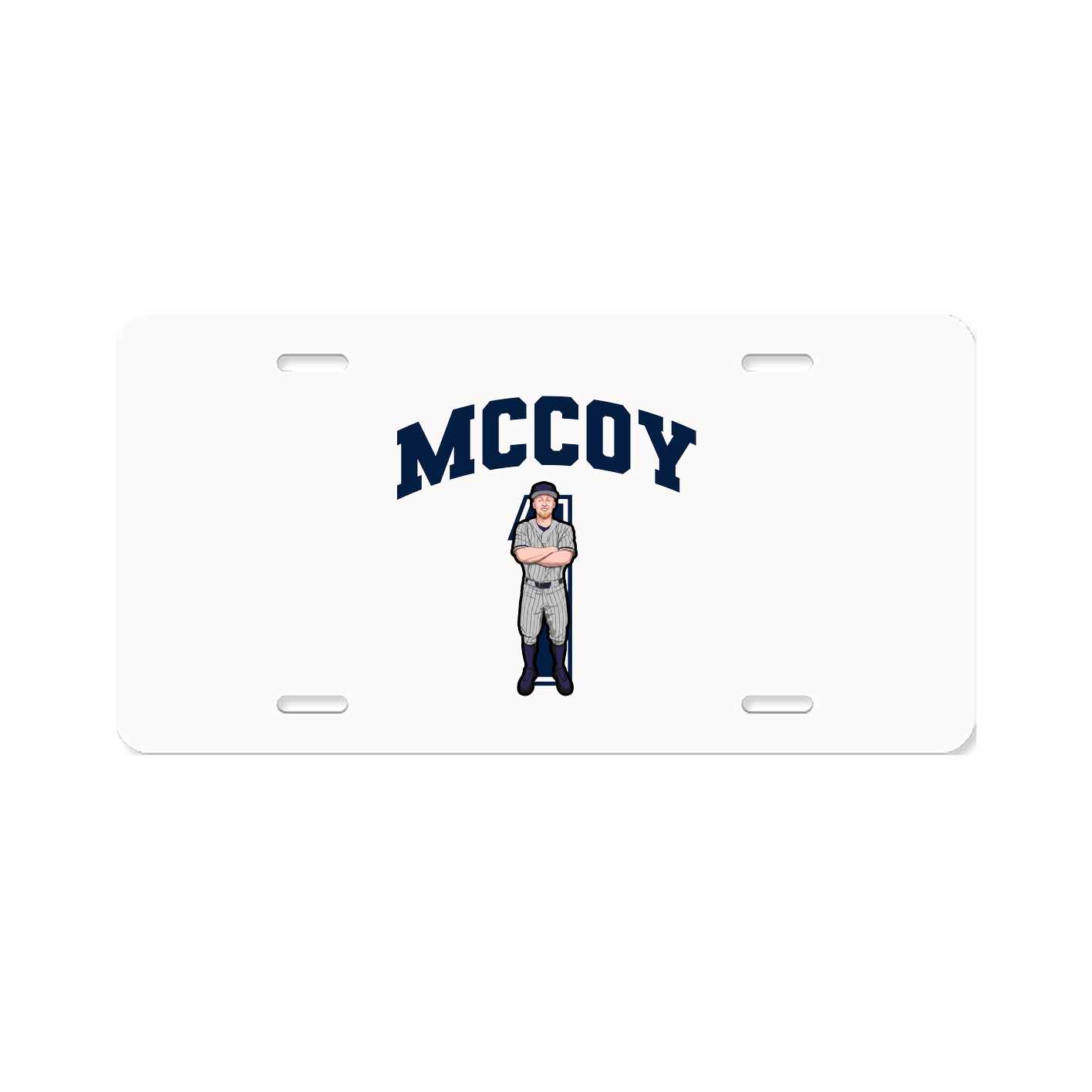 License Plate — Number in Classic
