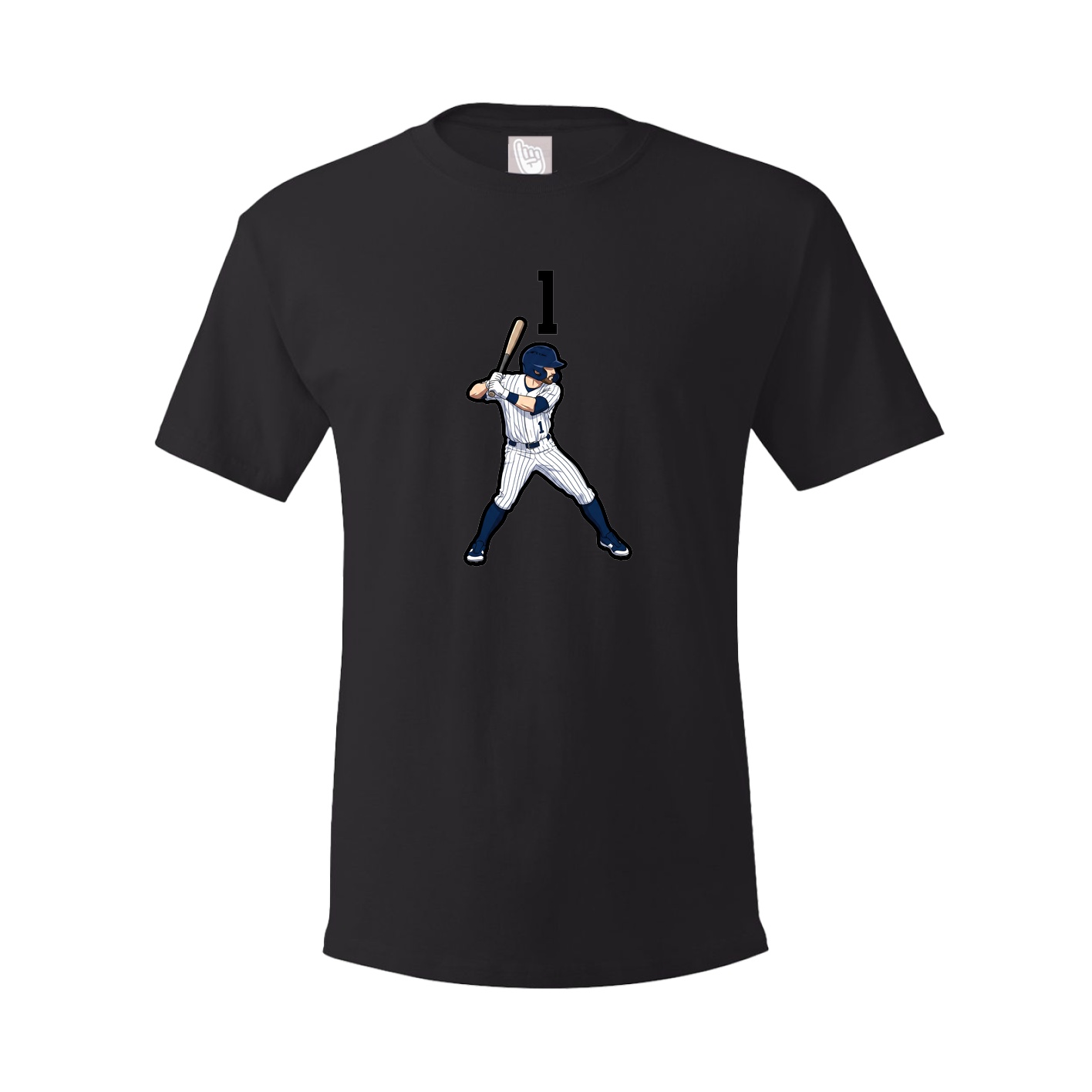Youth Tee — Number Top in Black