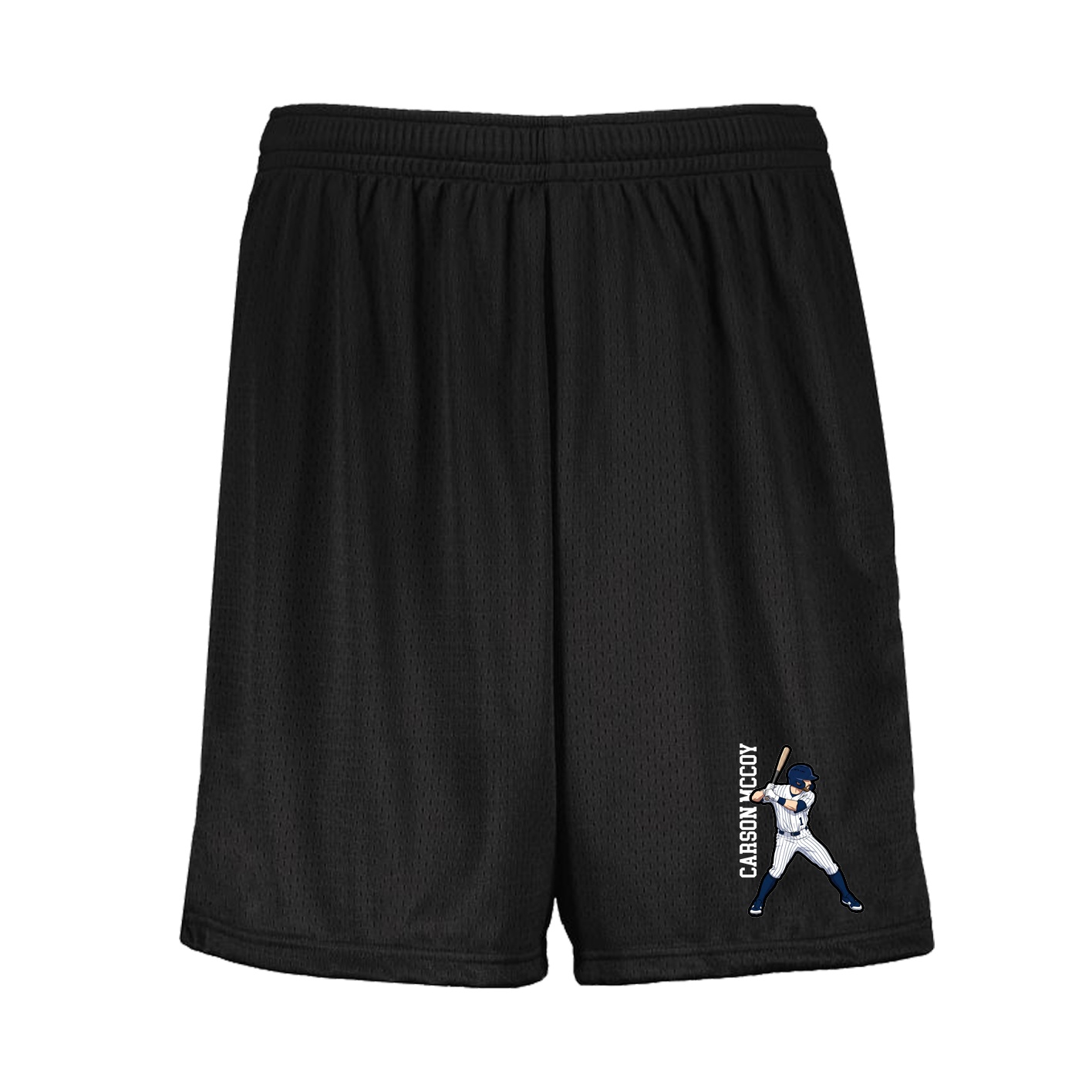 Shorts — Name Vertical in Black