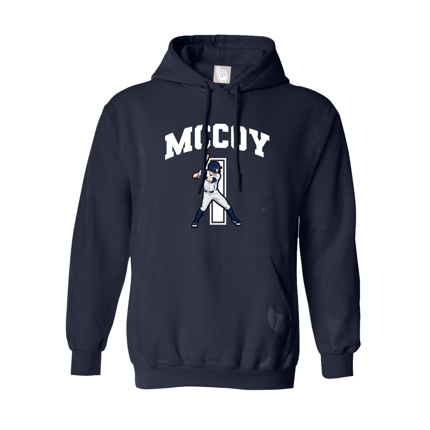 Hoodie — Number in Navy