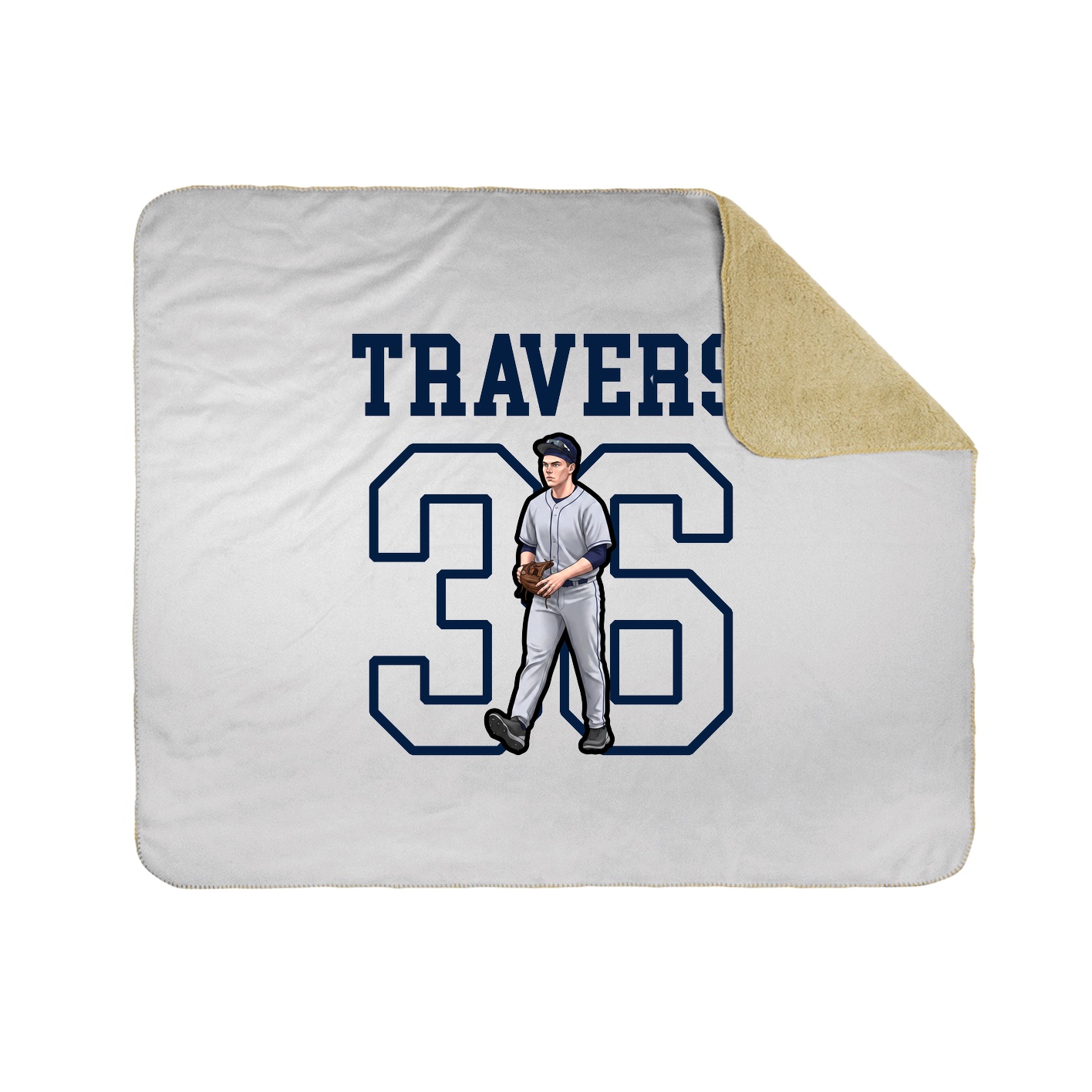 Throw Blanket — Shirsey in White