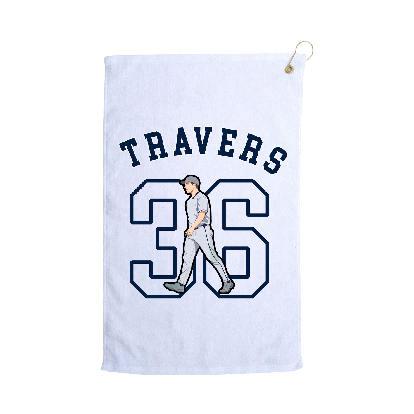 Golf Towel — Shirsey Arch in White