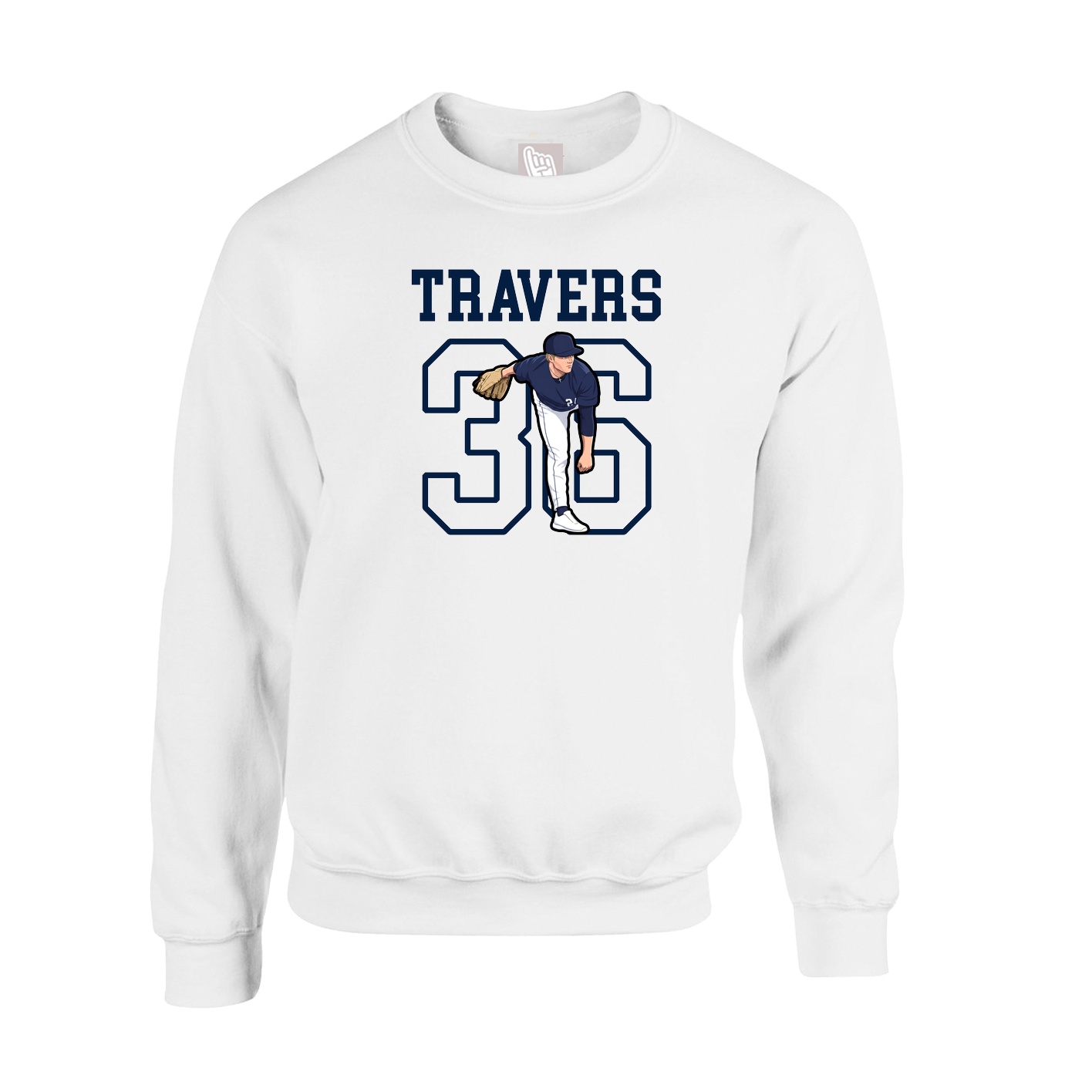 Fleece Crew — Shirsey in White