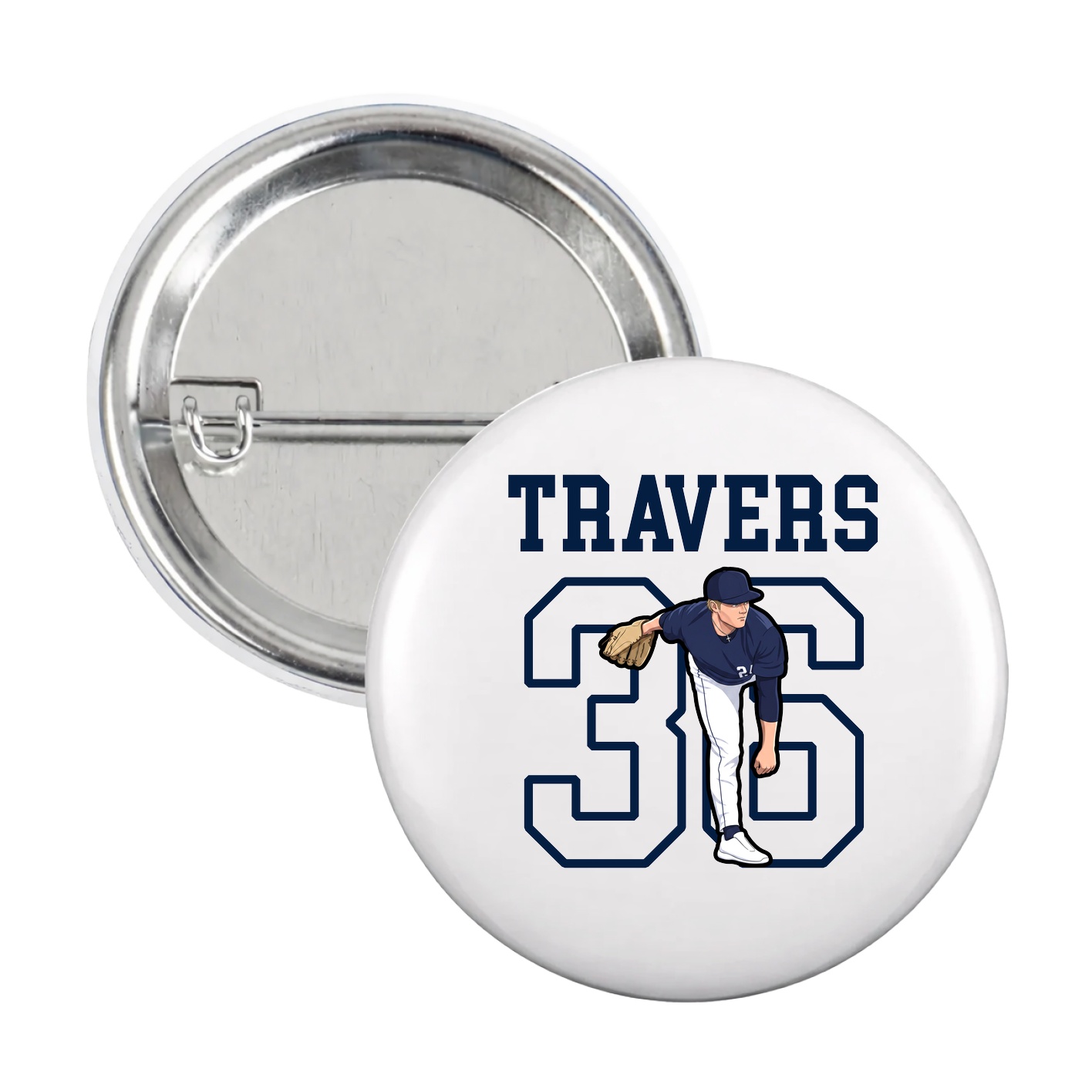 Game Day Button — Shirsey in White