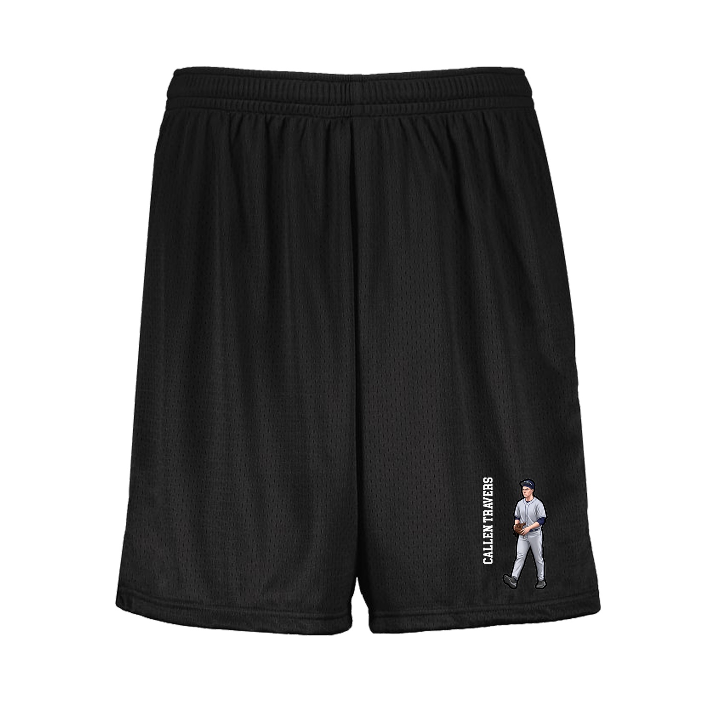 Shorts — Name Vertical in Black
