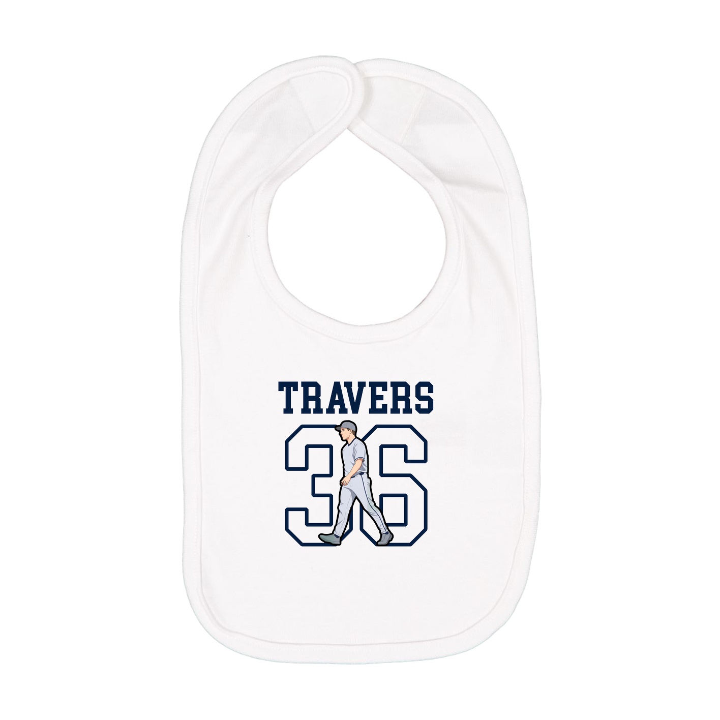Infant Bib — Shirsey in White