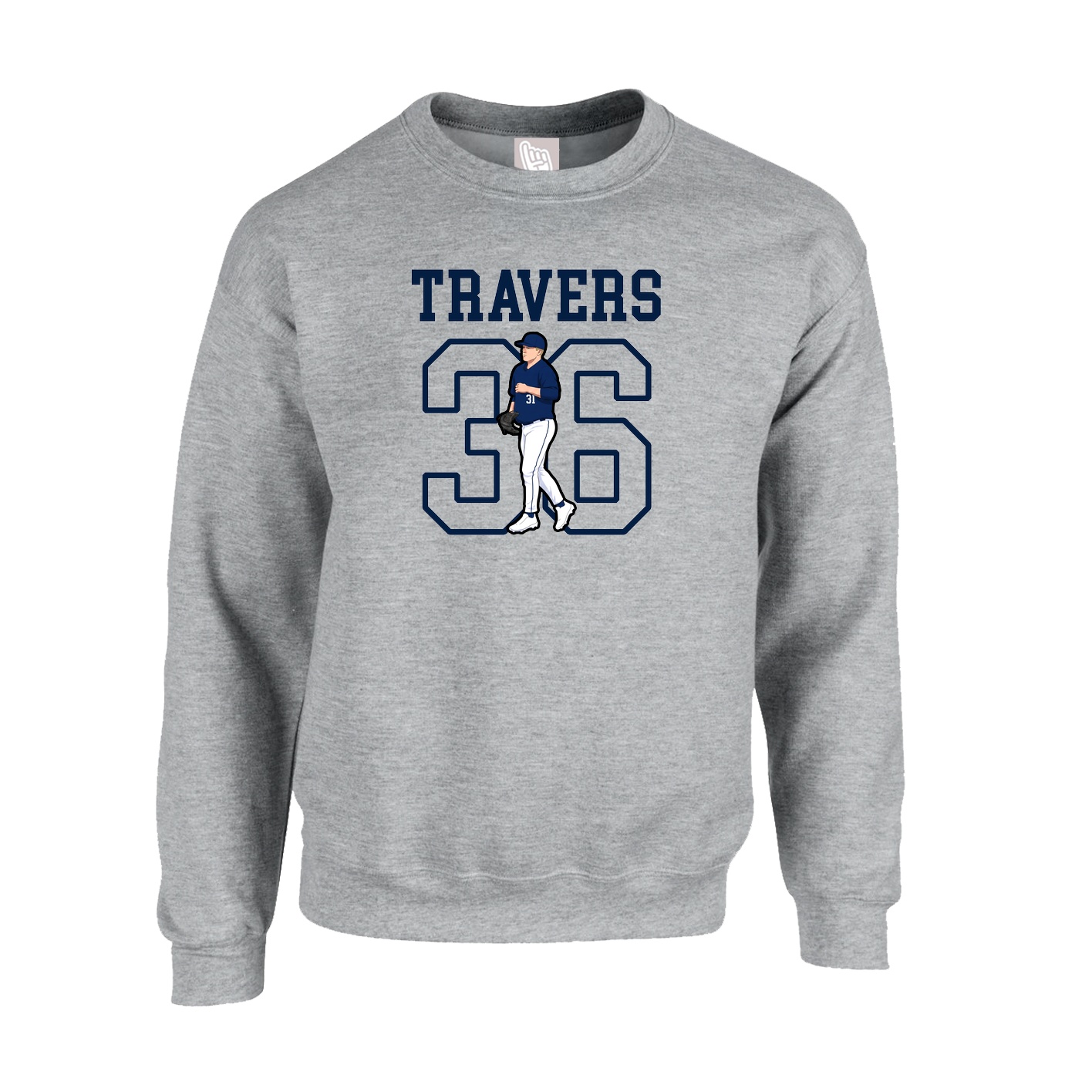 Fleece Crew — Shirsey in Grey