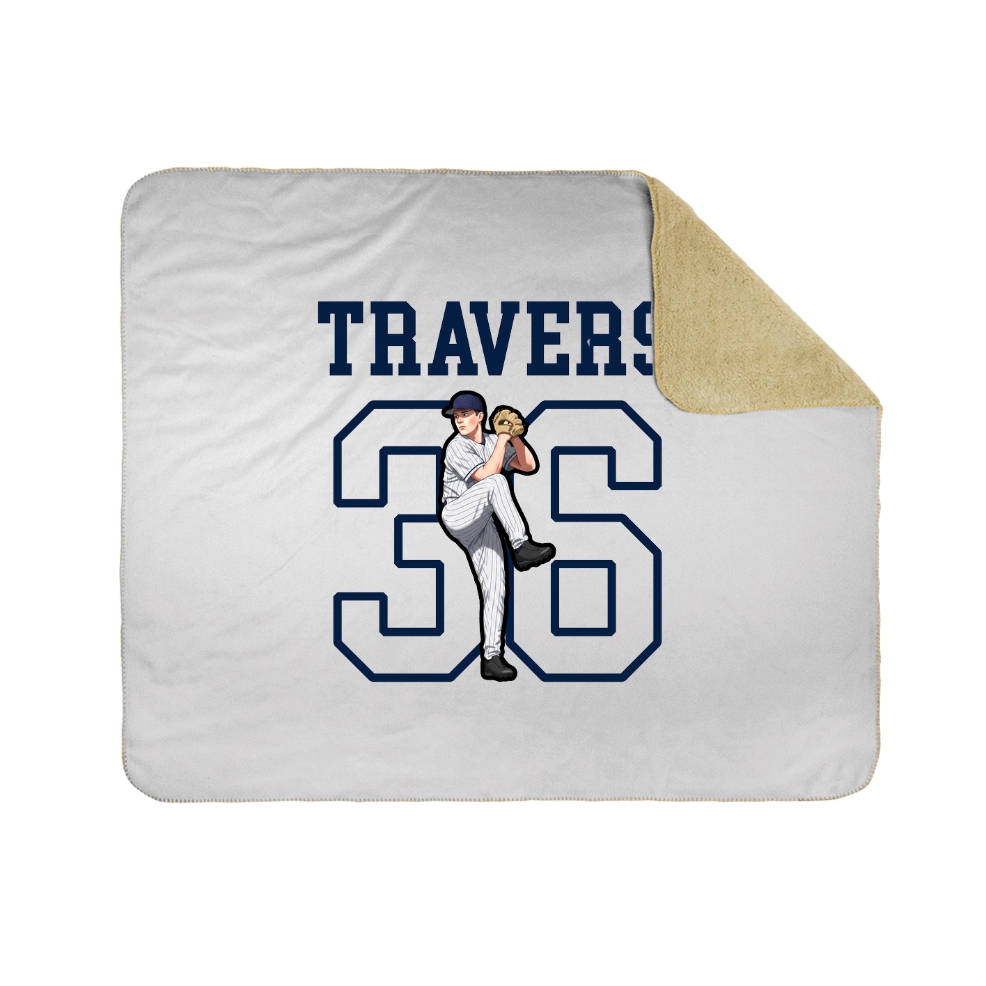 Throw Blanket — Shirsey in White