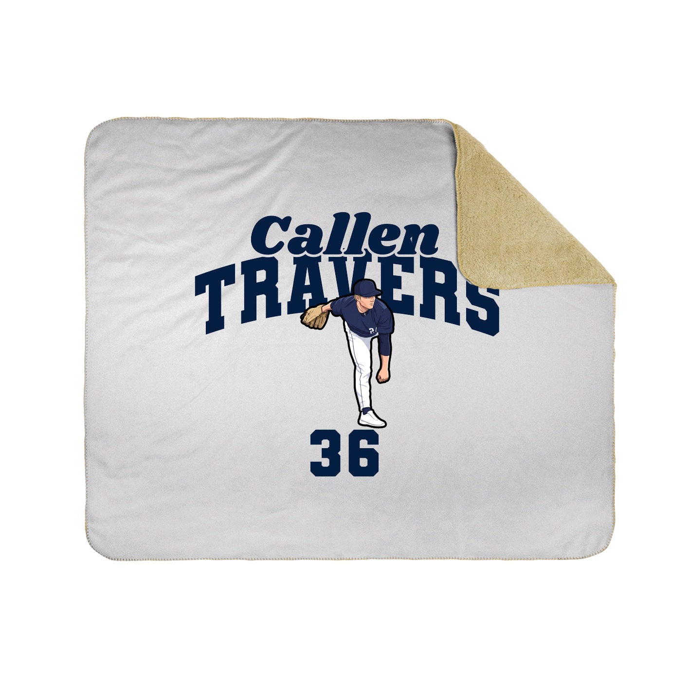 Throw Blanket — Signature Arch in White