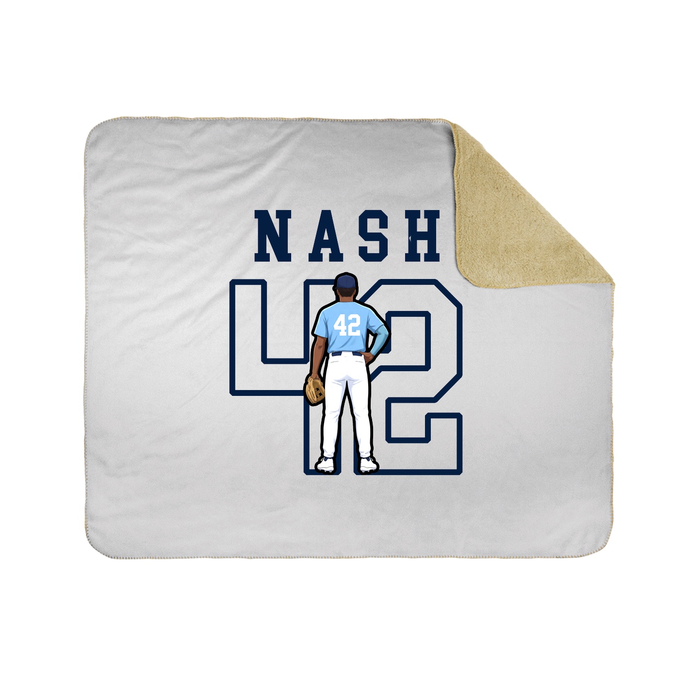 Throw Blanket — Shirsey in White