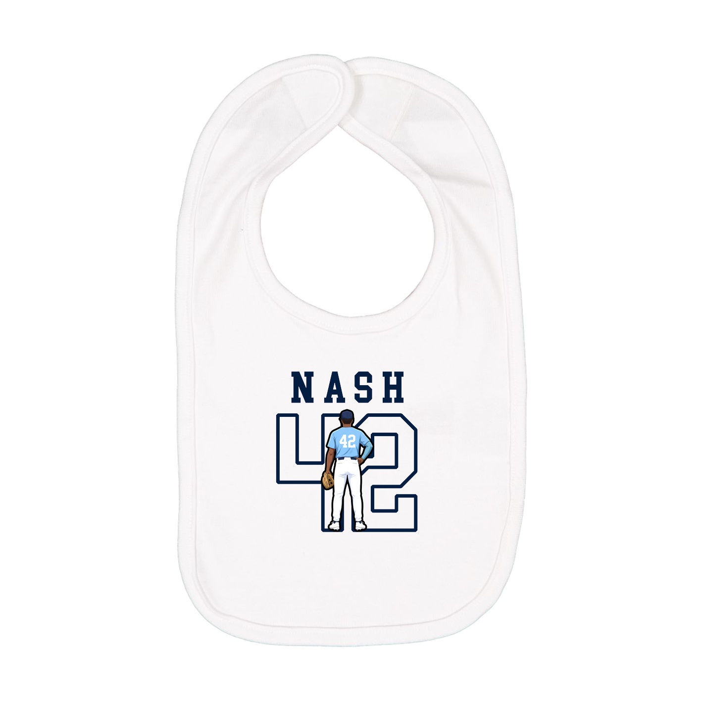Infant Bib — Shirsey in White