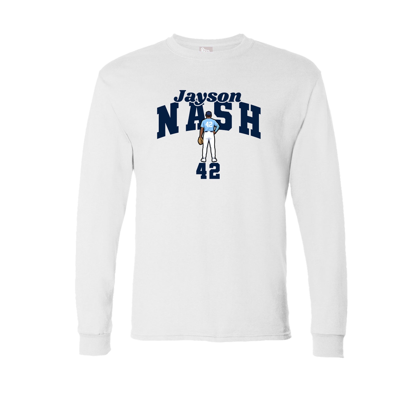 Long Sleeve Tee — Signature Arch in White
