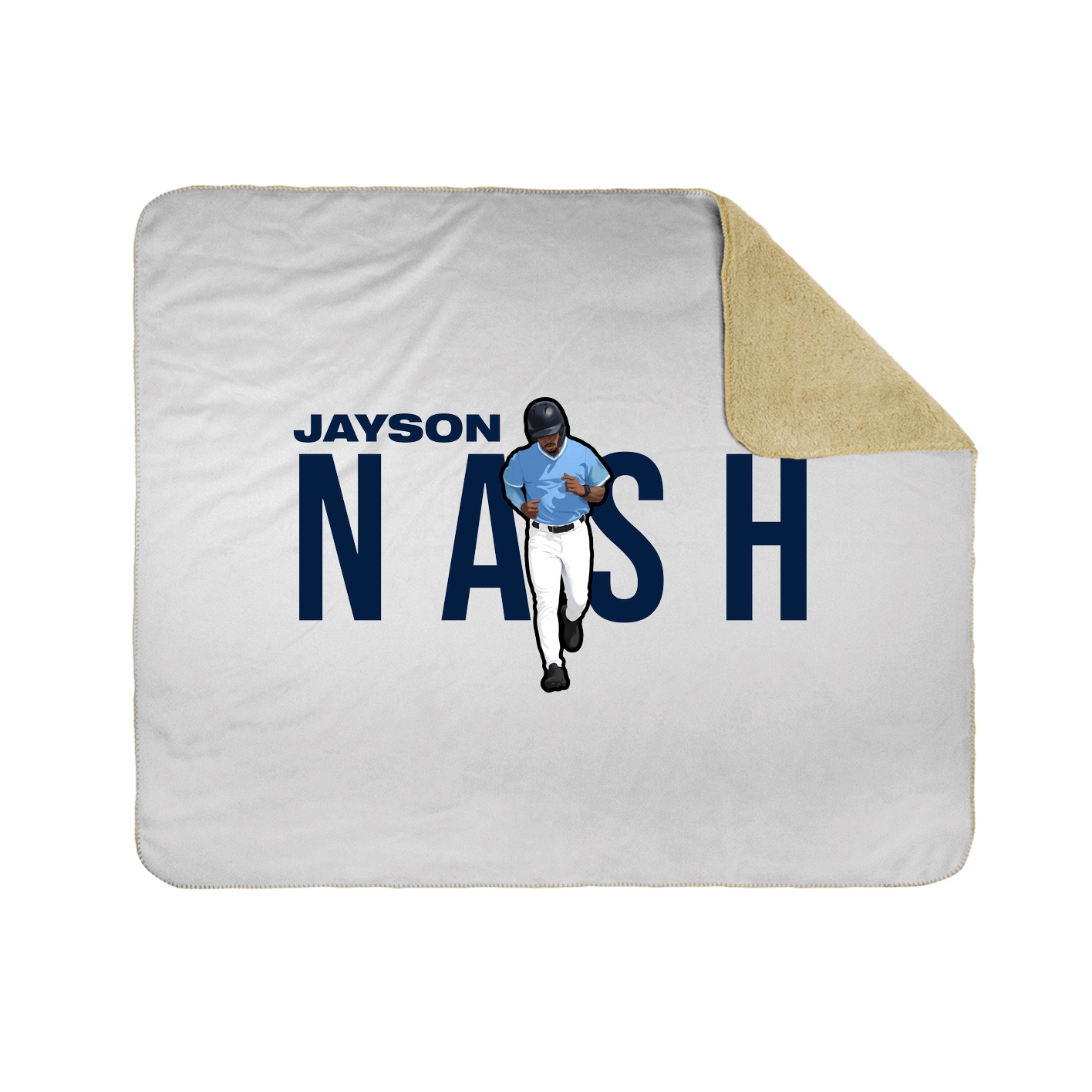 Throw Blanket — Player Name in White