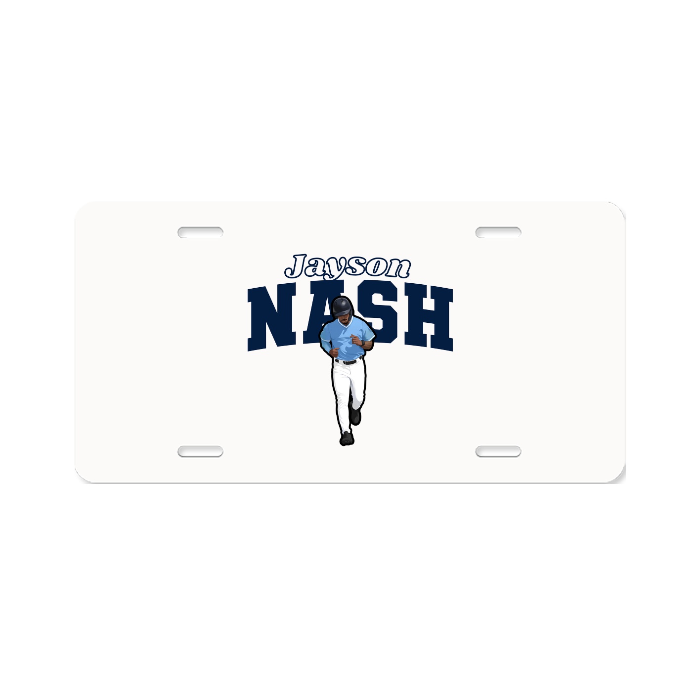 License Plate — Name Arch in Classic