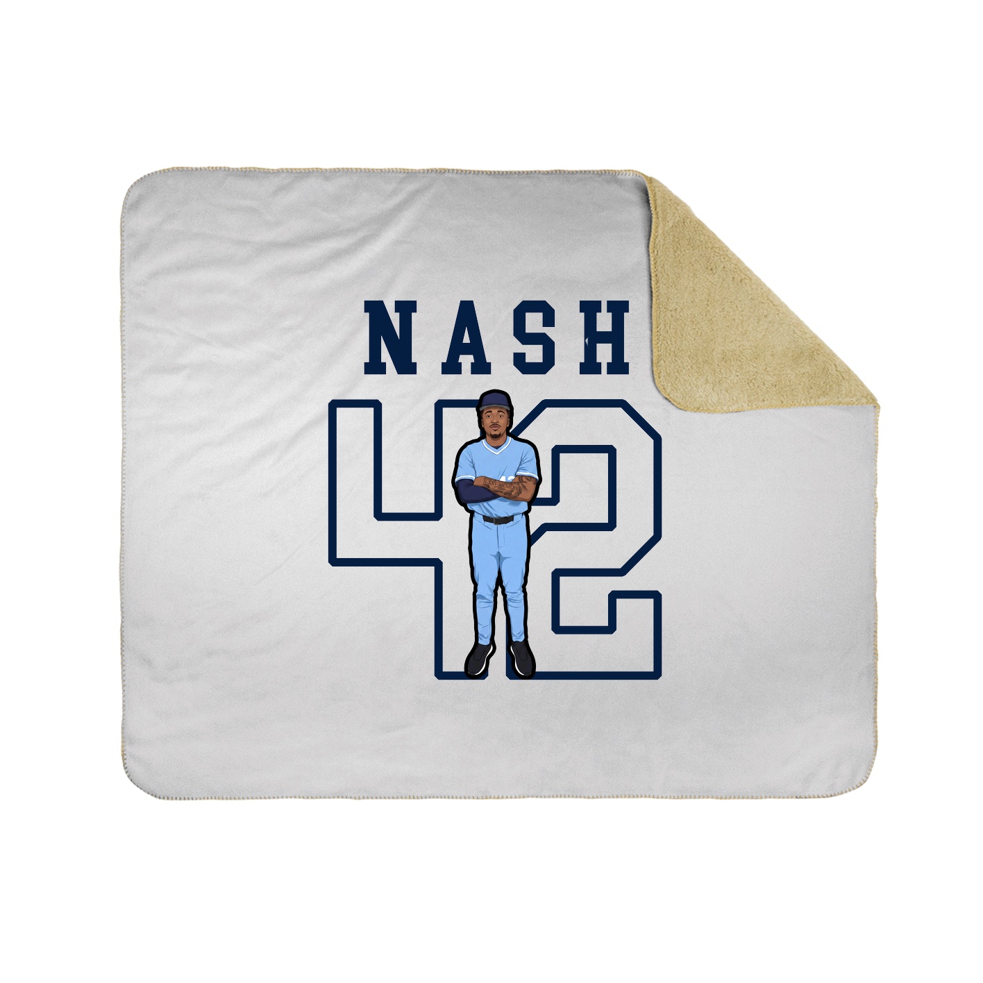 Throw Blanket — Shirsey in White
