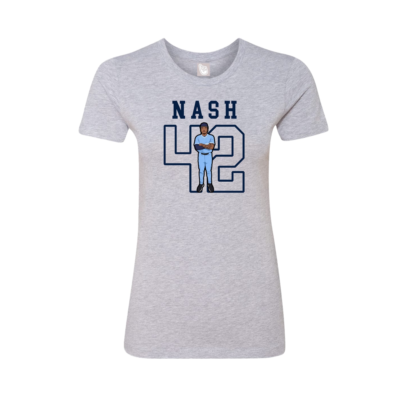 Fitted Women's Tee — Shirsey in Grey