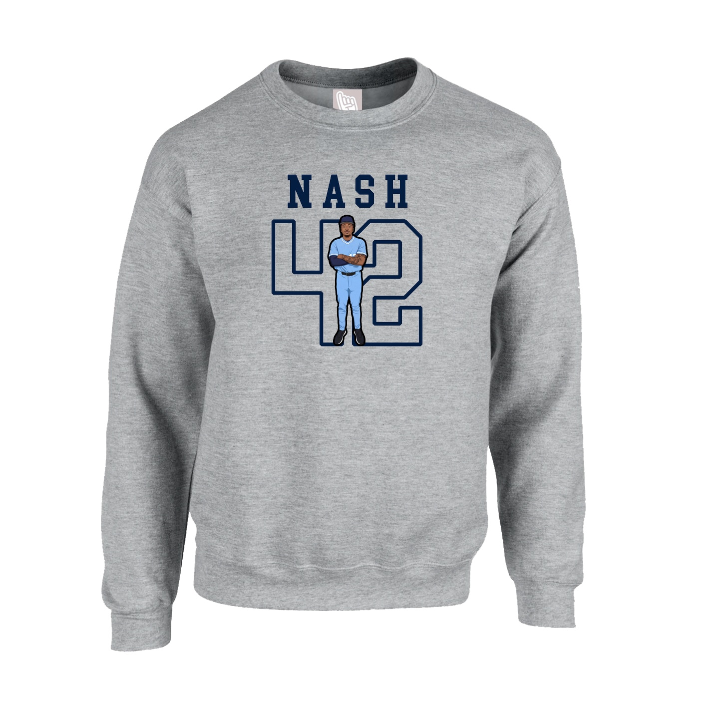 Fleece Crew — Shirsey in Grey