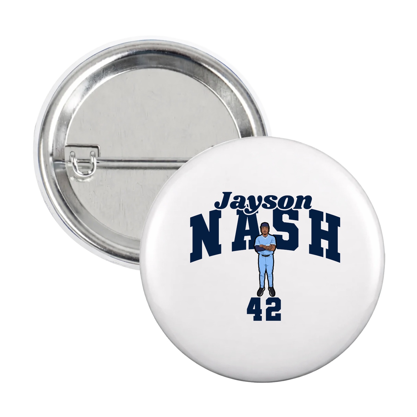 Game Day Button — Signature Arch in White