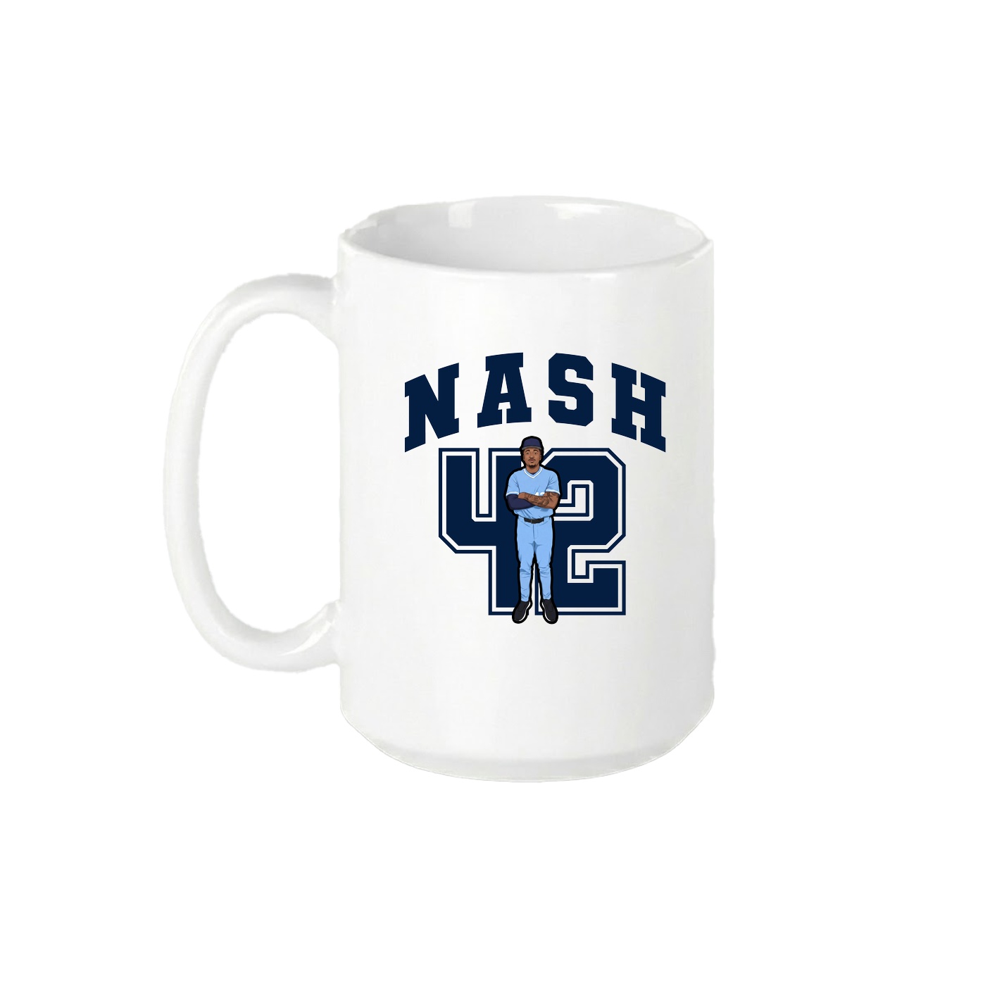 15oz Coffee Mug — Number in White