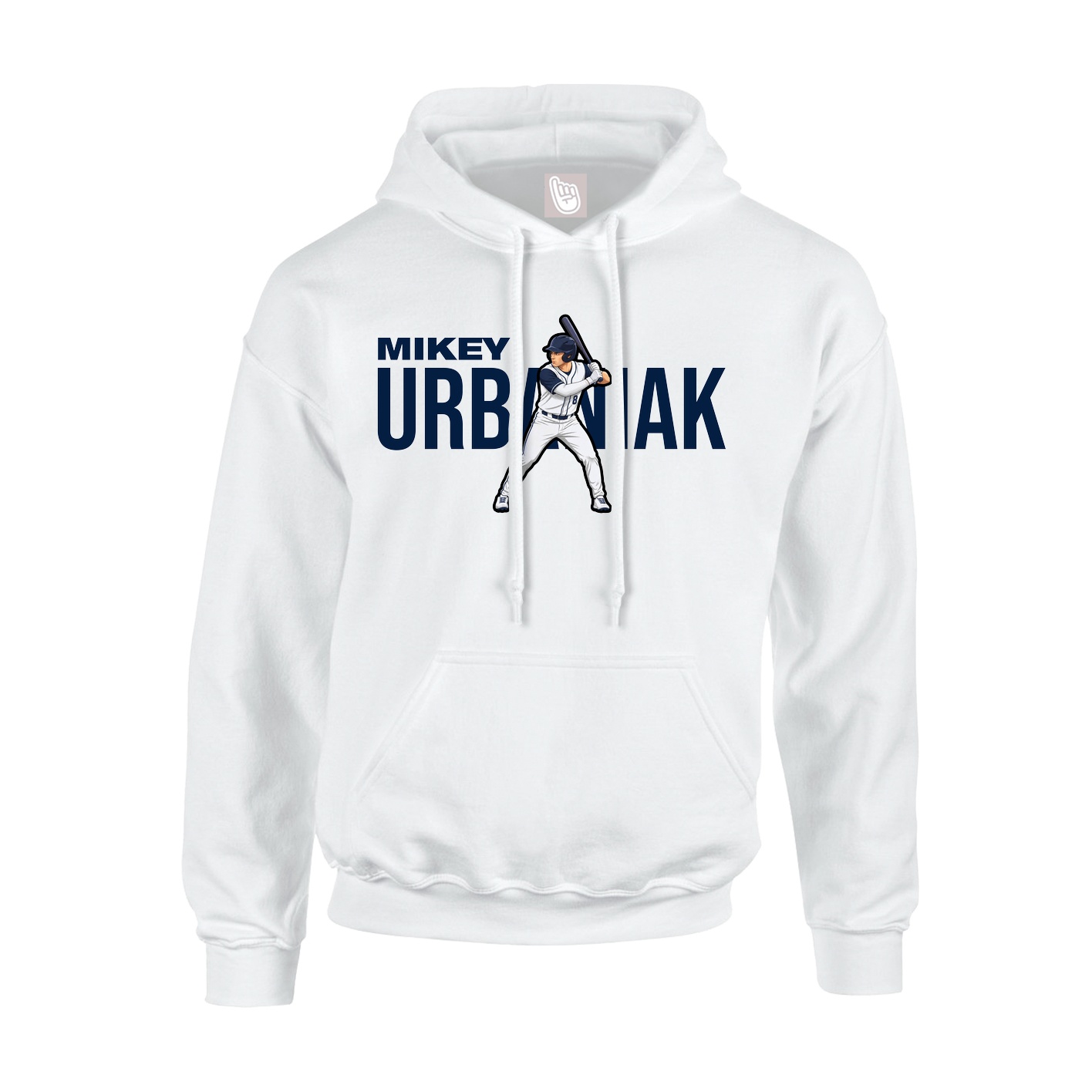 Youth Hoodie — Player Name in White