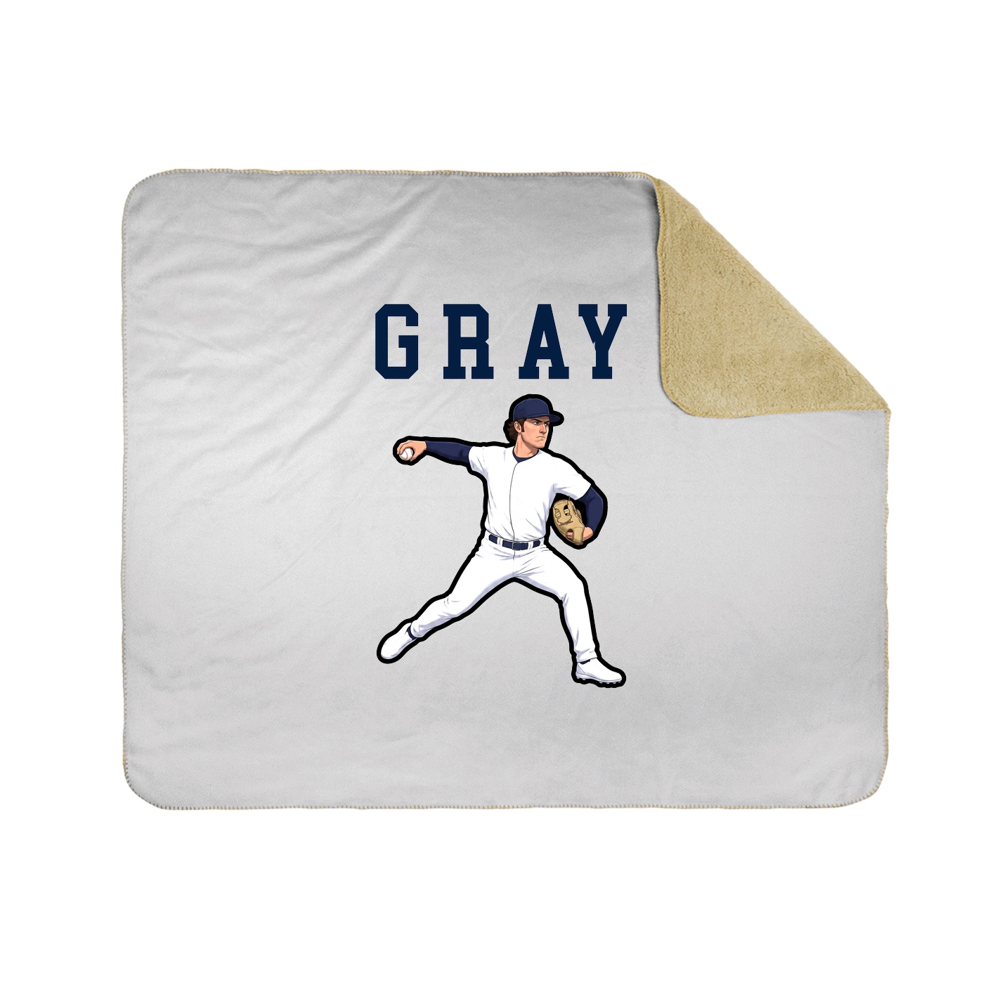Throw Blanket — Shirsey in White