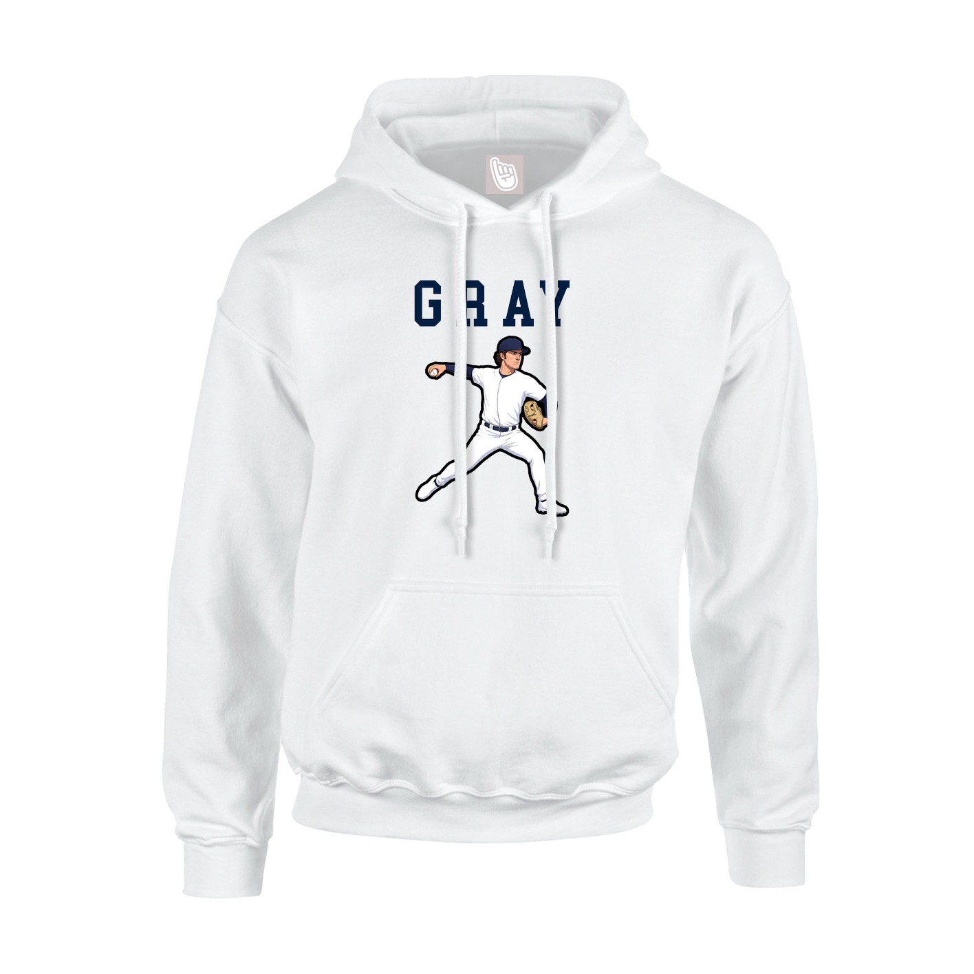 Hoodie — Shirsey in White