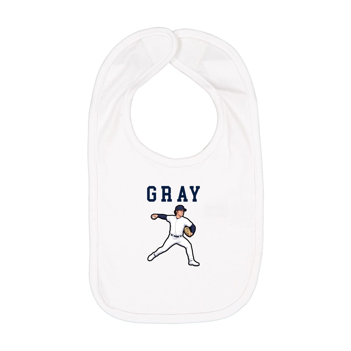Infant Bib — Shirsey in White