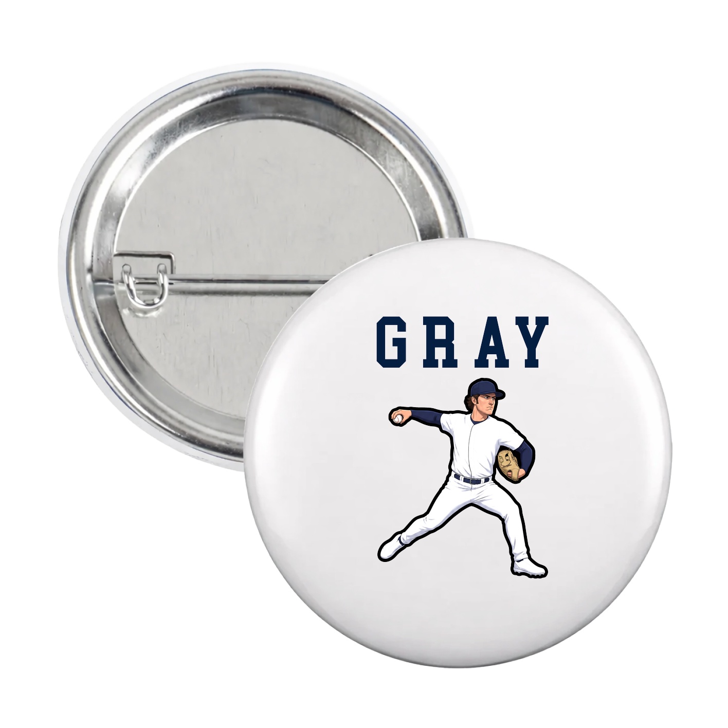 Game Day Button — Shirsey in White