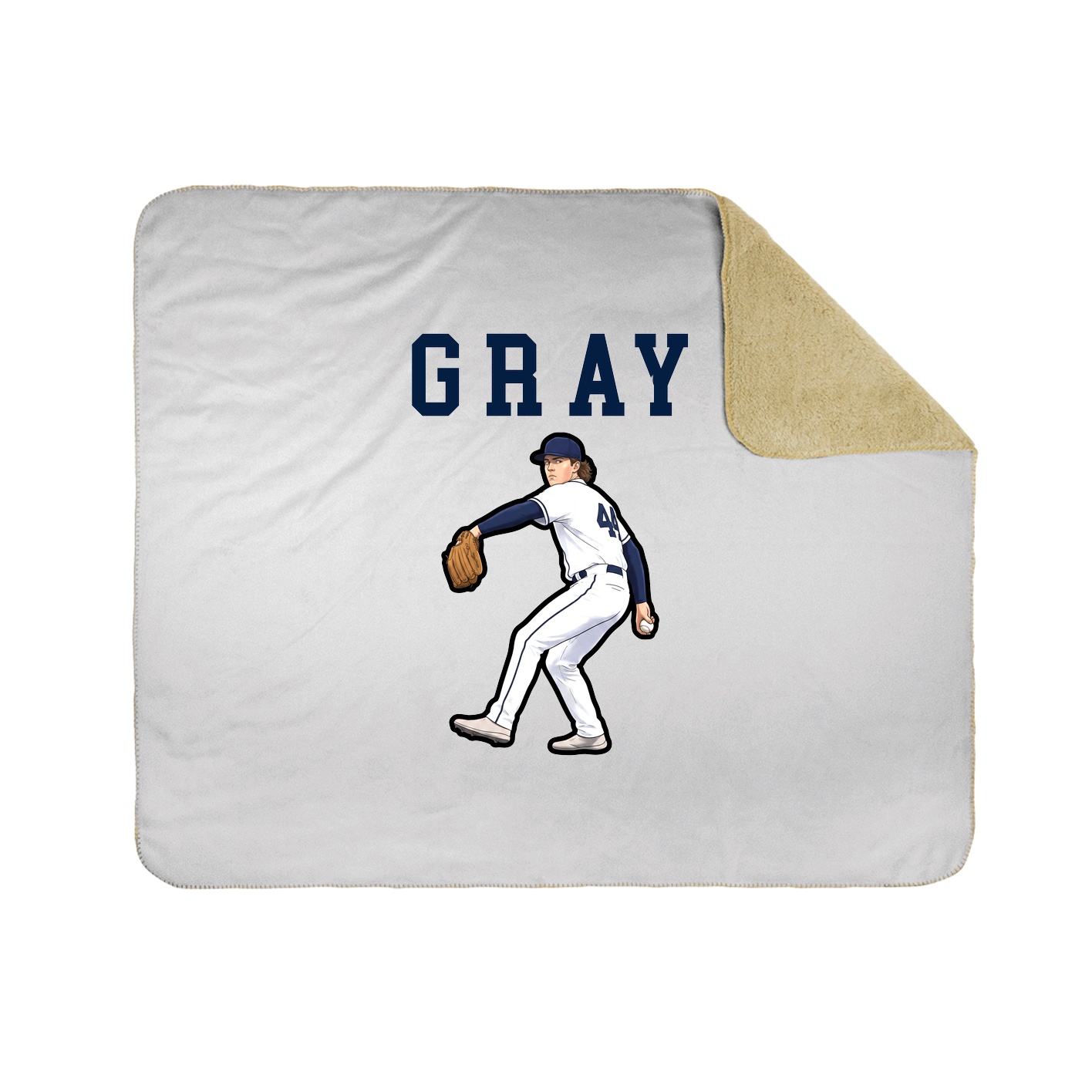 Throw Blanket — Shirsey in White