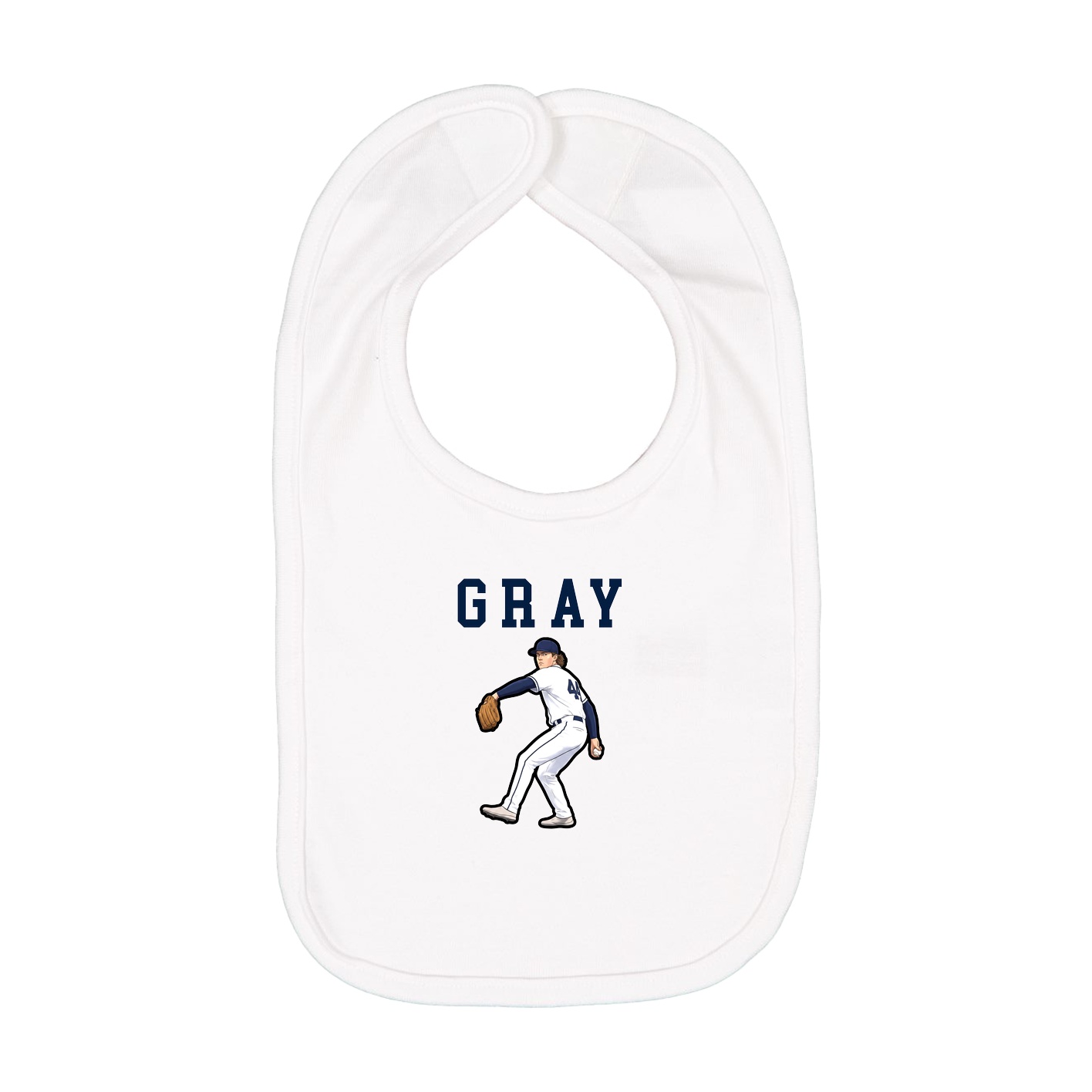 Infant Bib — Shirsey in White