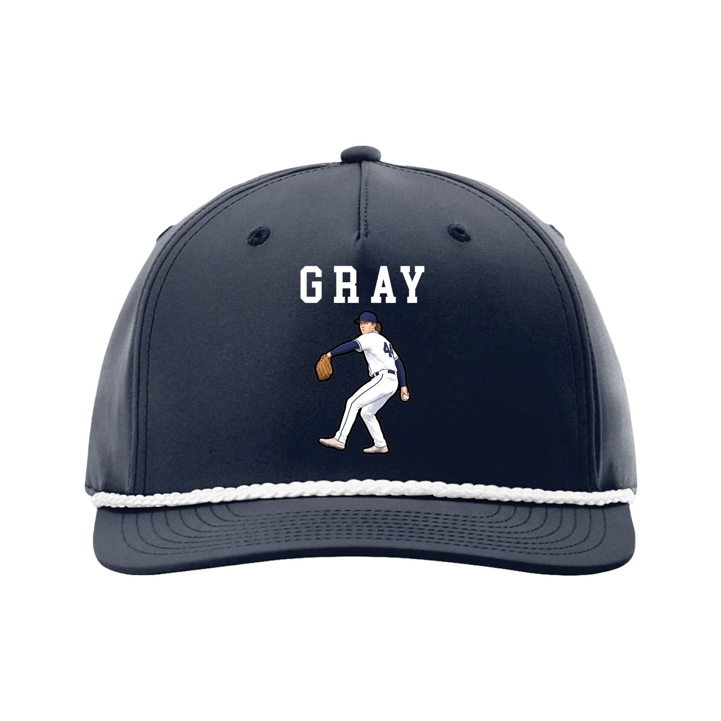 Five-Panel Classic Rope Cap — Shirsey in Navy