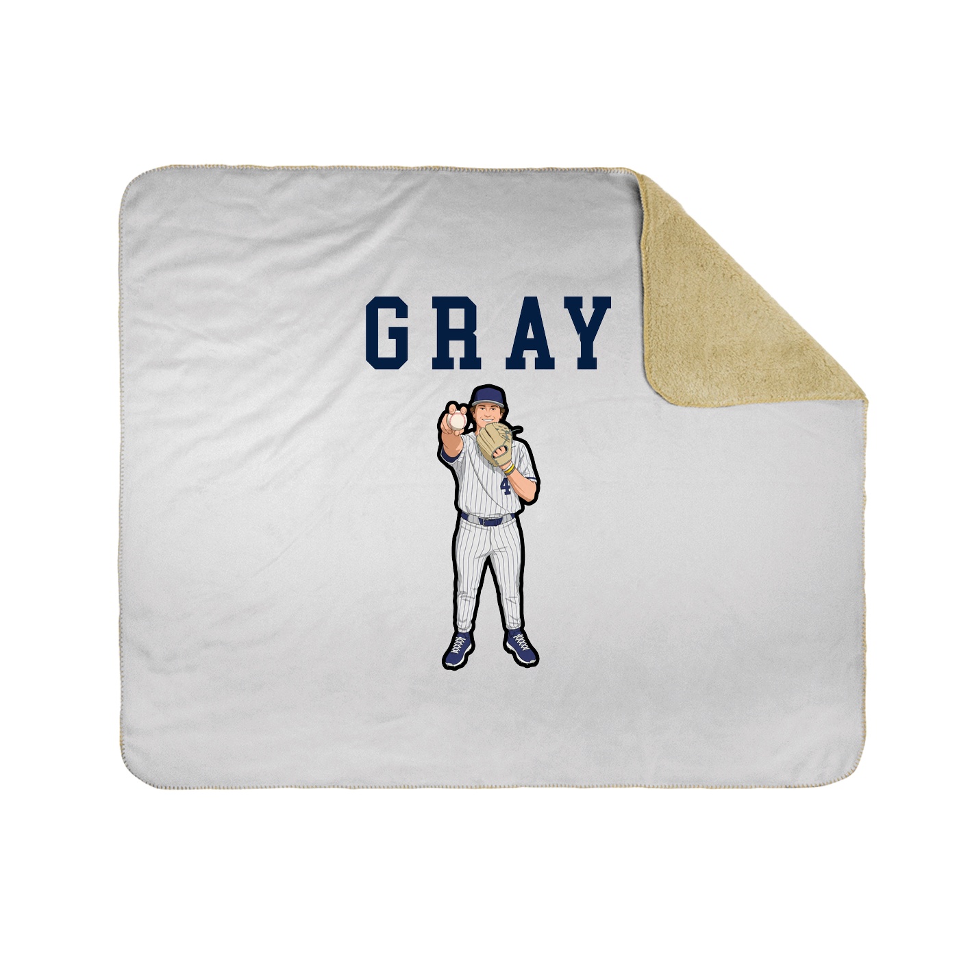 Throw Blanket — Shirsey in White