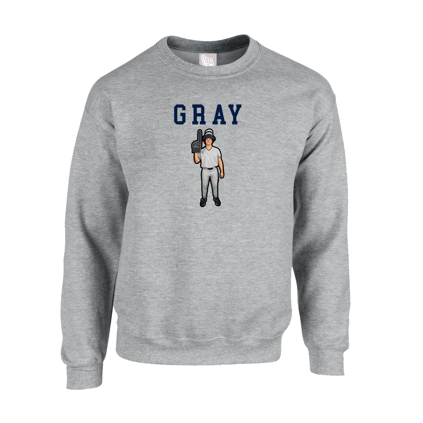 Fleece Crew — Shirsey in Grey