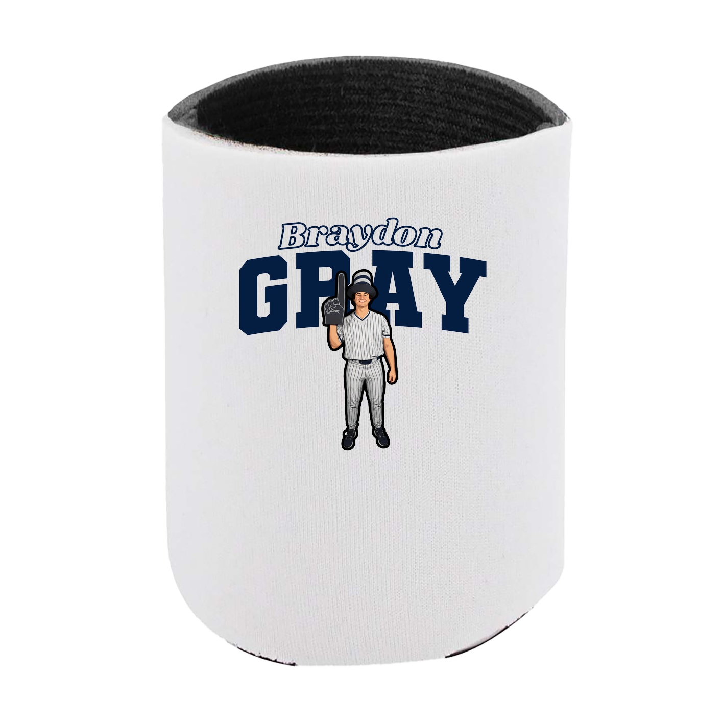Can Holder — Name Arch in White