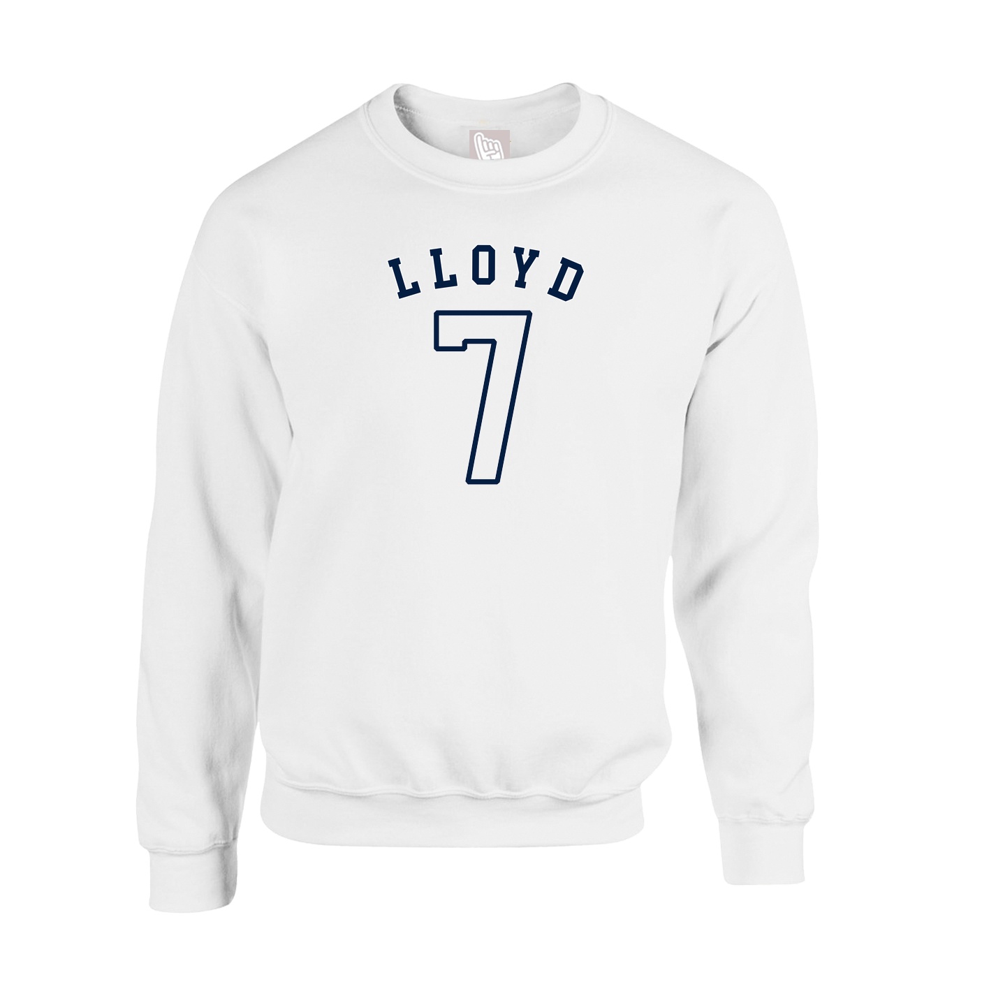 Fleece Crew — Shirsey Arch in White