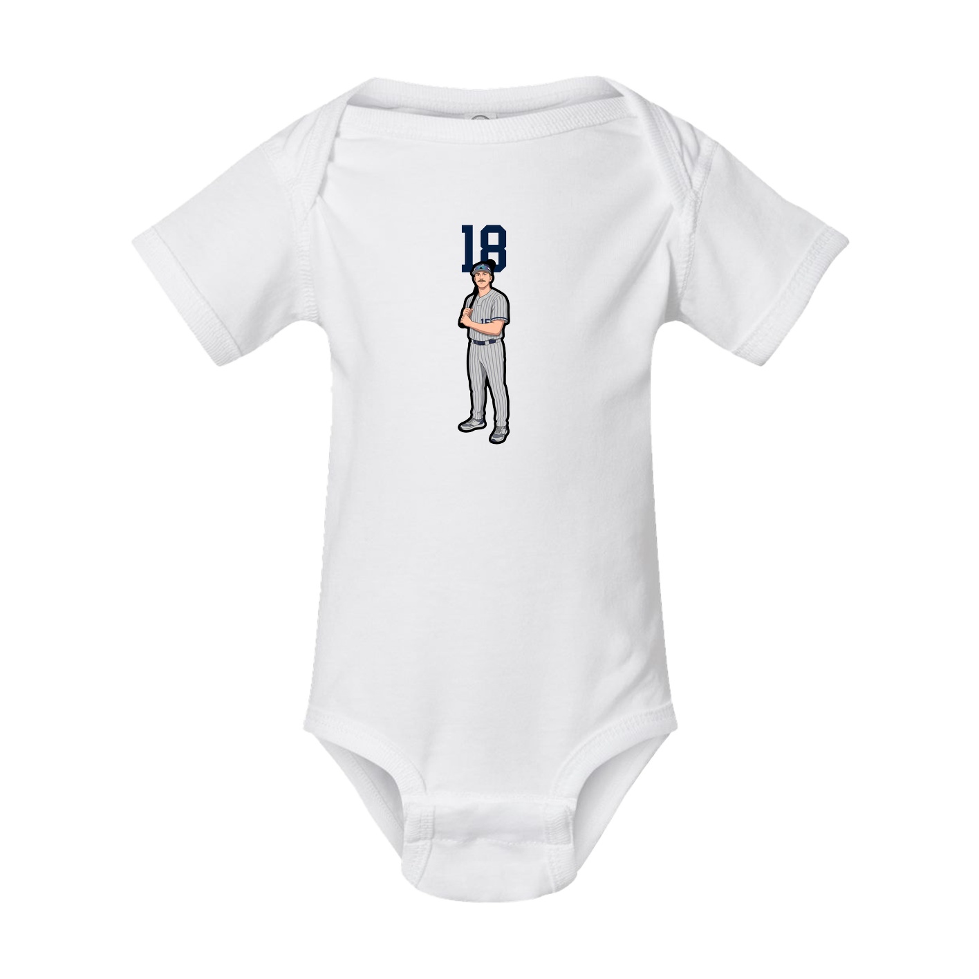 Baby Onesie — Number Top in White