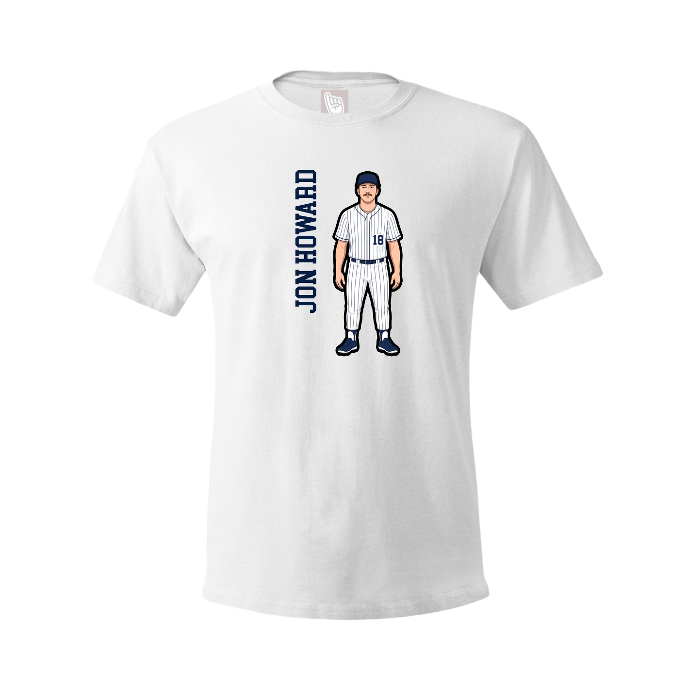 Youth Tee — Name Vertical in White